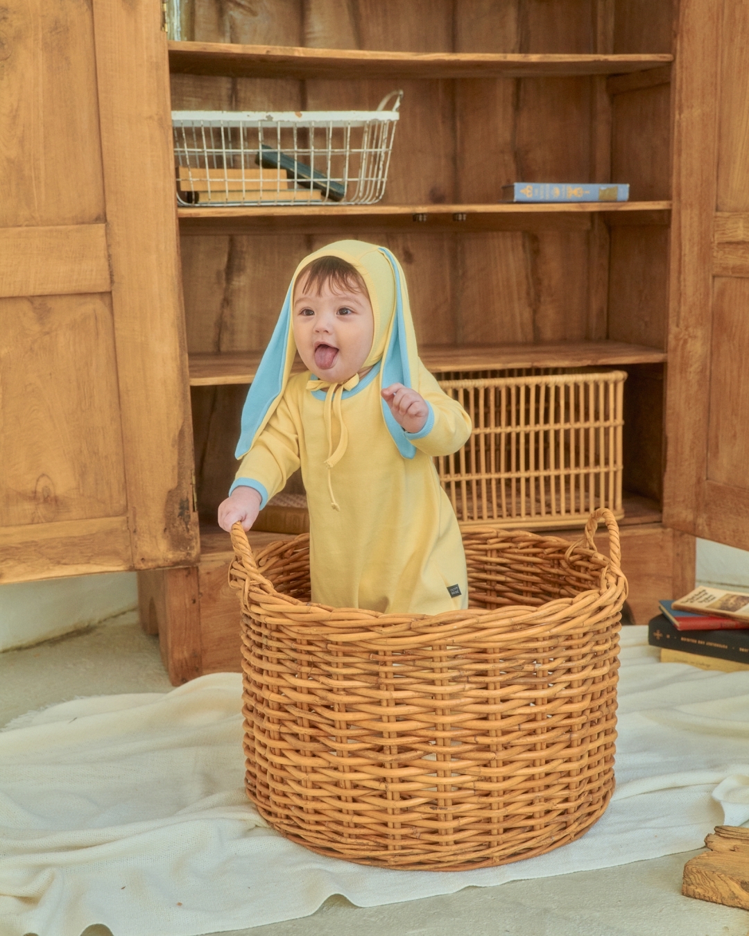 🇰🇷Oottbebe suit+bonnet