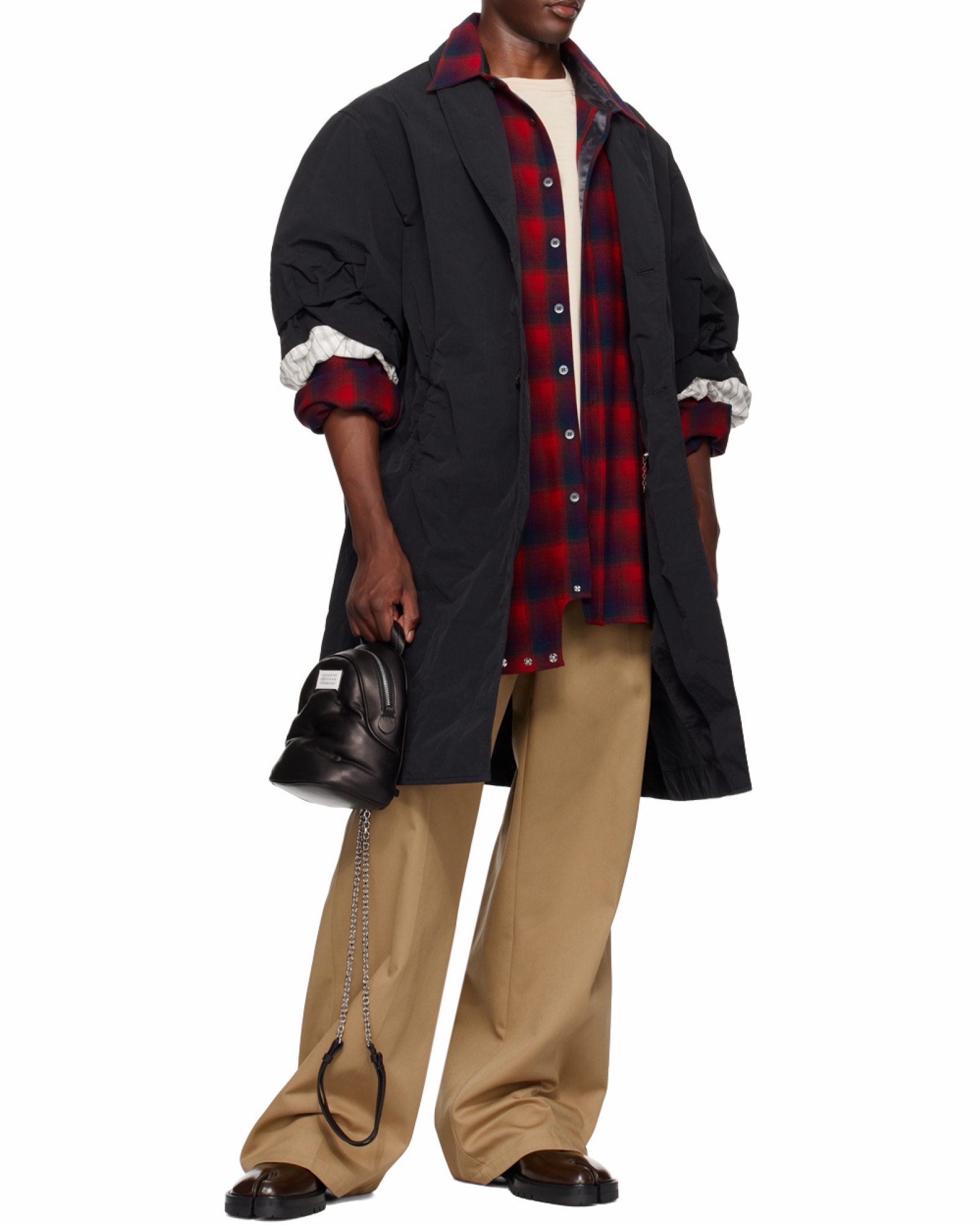 Maison Margiela 女士 數字logo襯墊雙肩包均碼碼17cm*12cm*21cm 