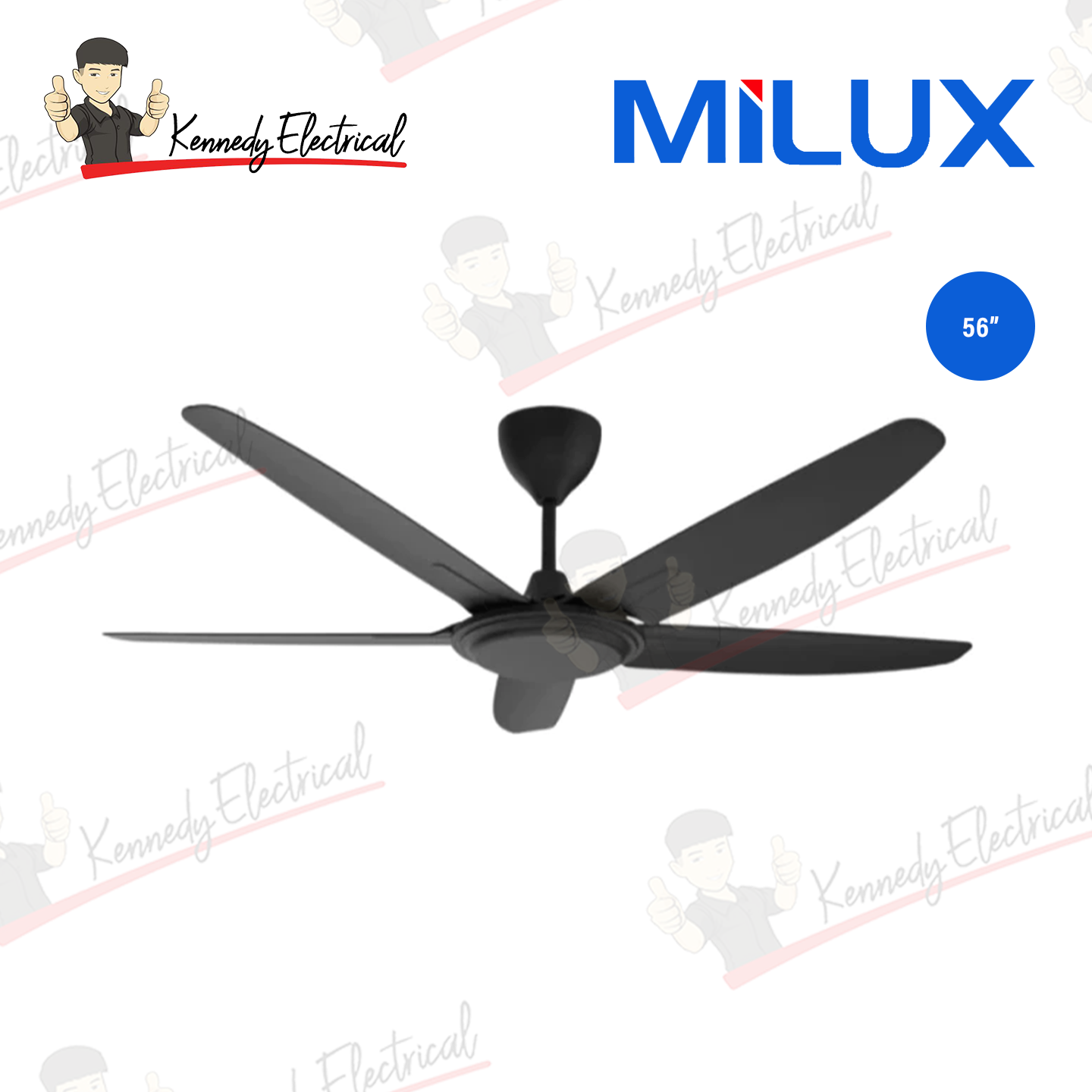 Milux 56" DC Motor Ceiling Fan (MCF-5602DC)