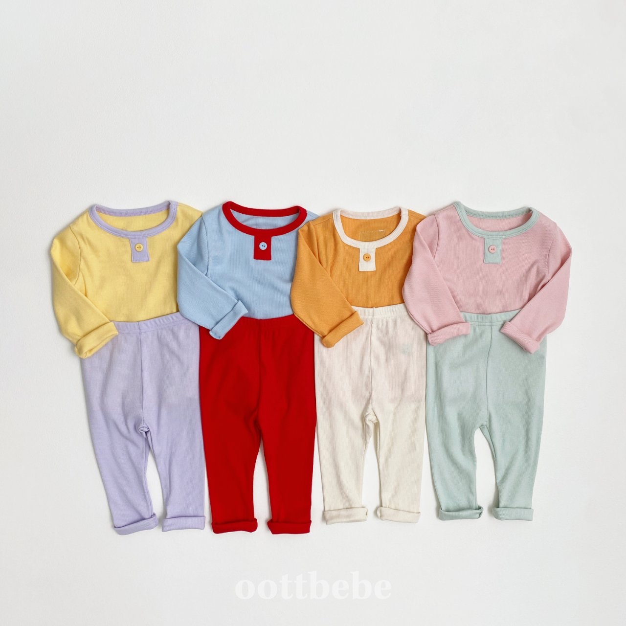 OOTT | 春夏home wear set (Yellow L(105-115)/Pink M(95-105)