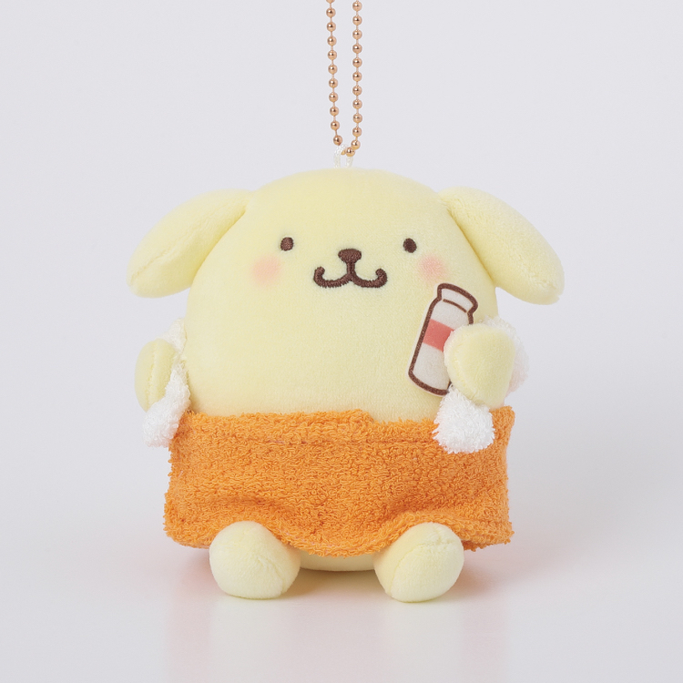 日本預訂📍日本布甸狗得意浸溫泉造型公仔吊飾