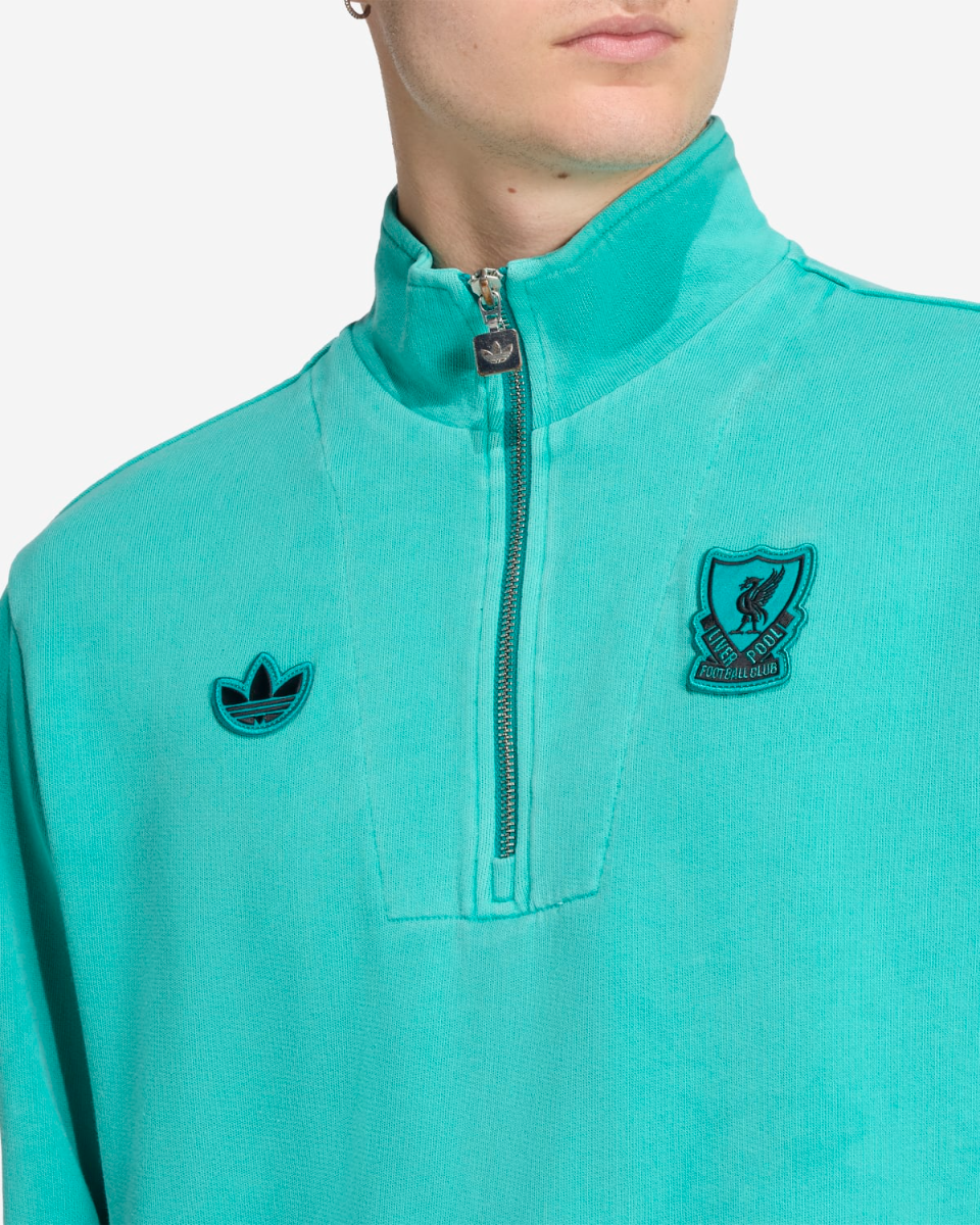 Adidas Liverpool 利物浦 Terrace Icon 復古半拉鍊衛衣 JX0668