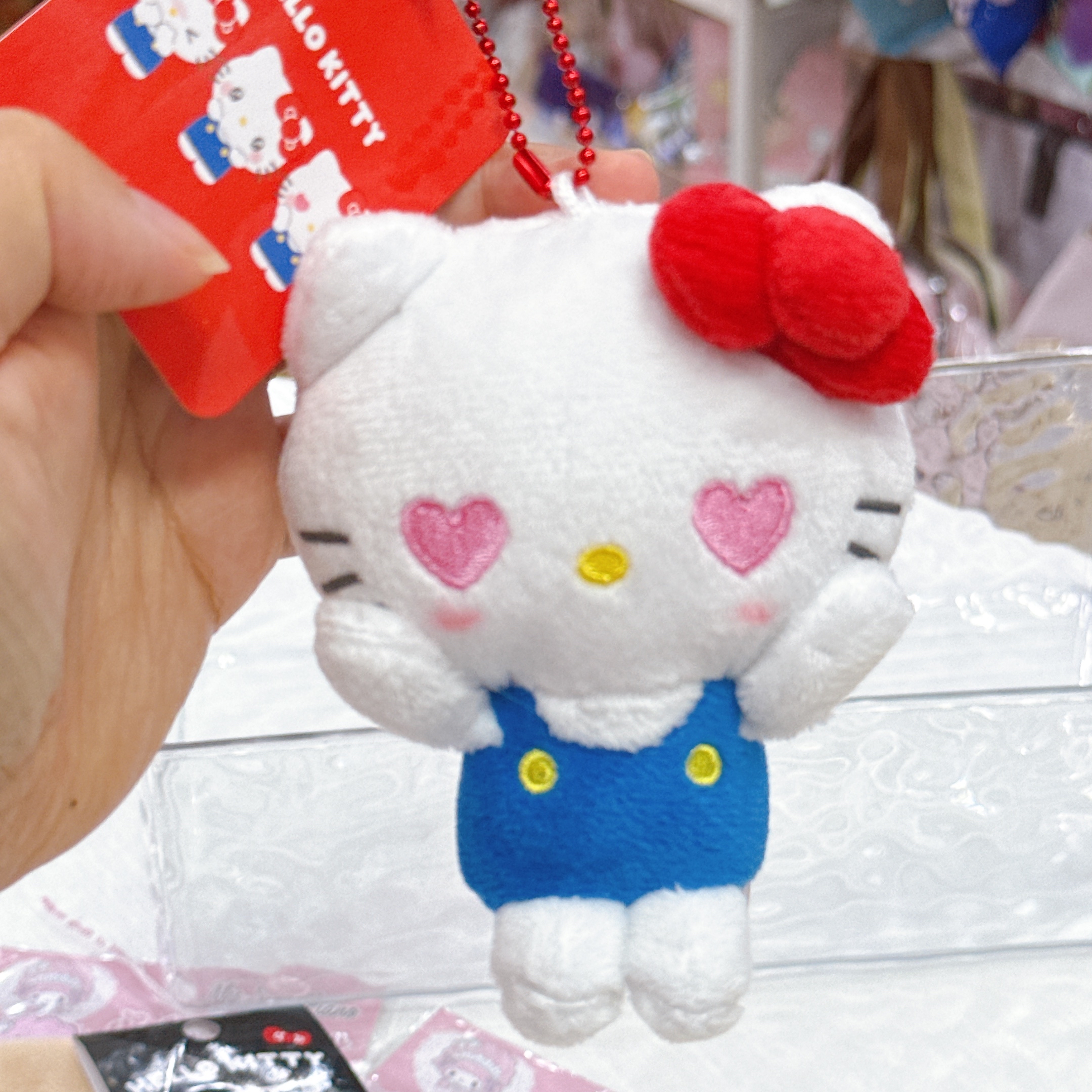 日本直送Hello Kitty心心眼公仔掛飾