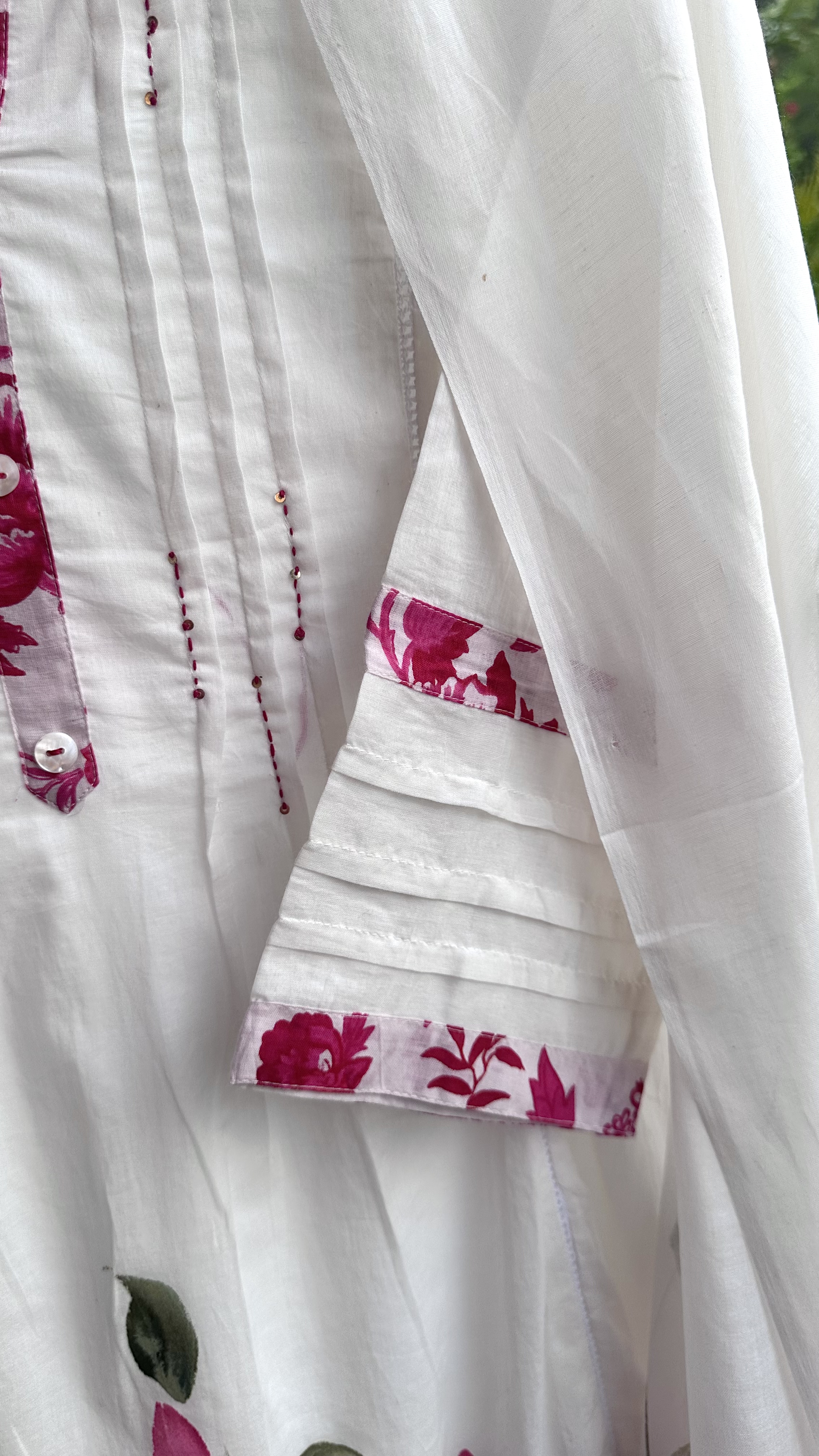 Pure Cotton Handpainted Kurta set with