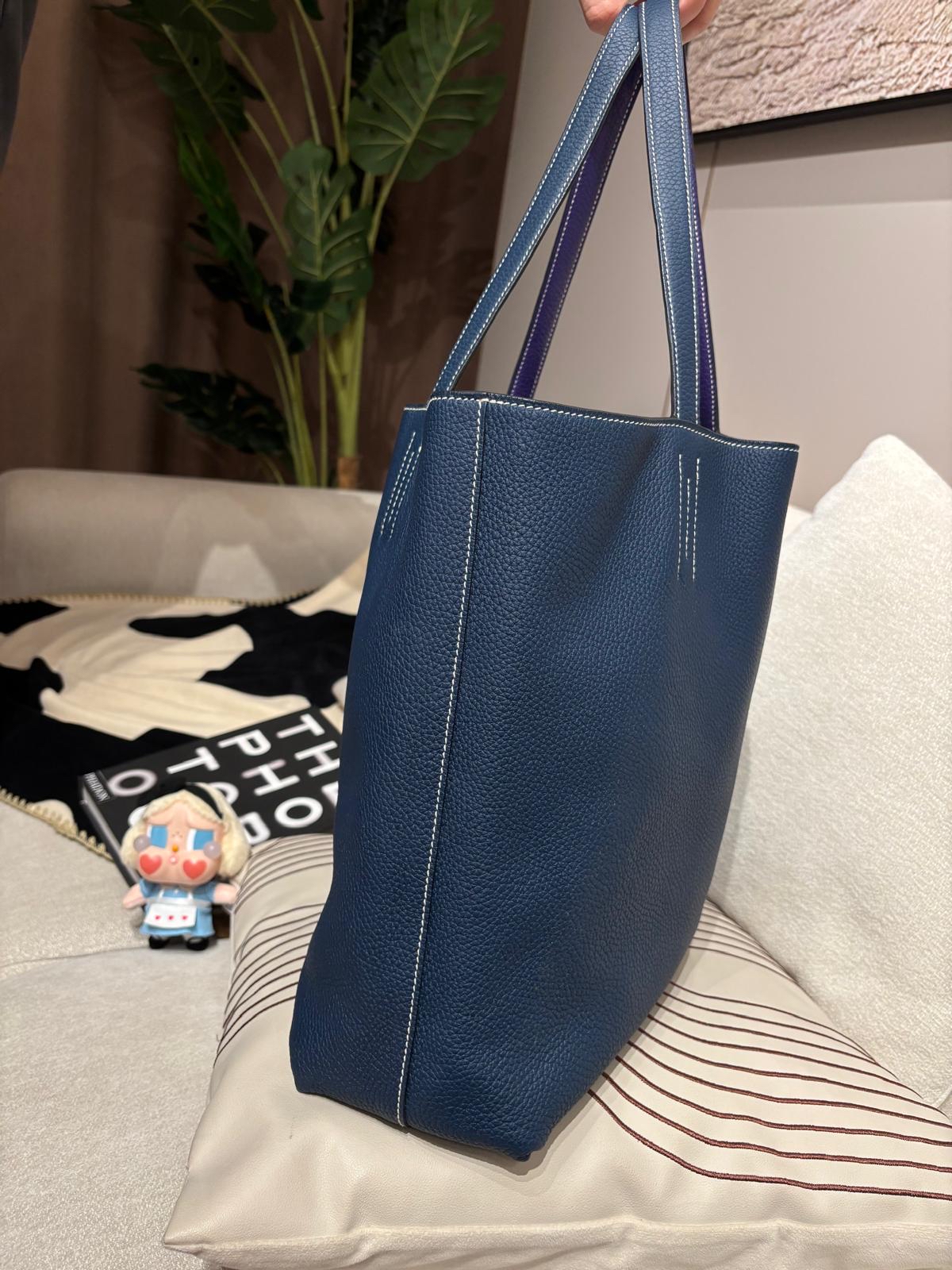 Hermes Double Sens 36 Tote Bag Stamp [Q] TC粒粒牛皮 100%Authentic, 98%New ✅Dust bag 