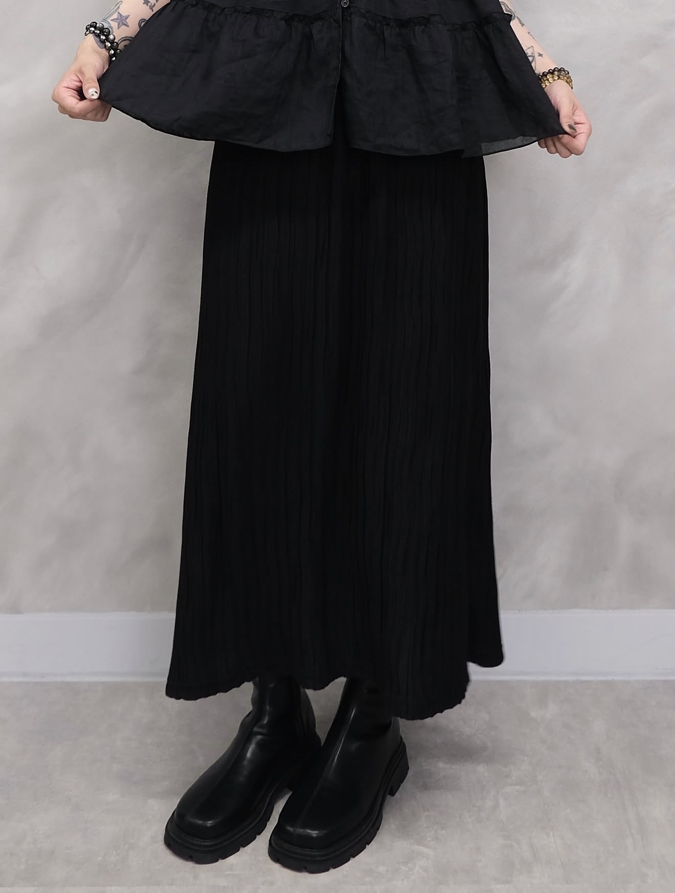 (必買款) Textured cotton skirt #sk41