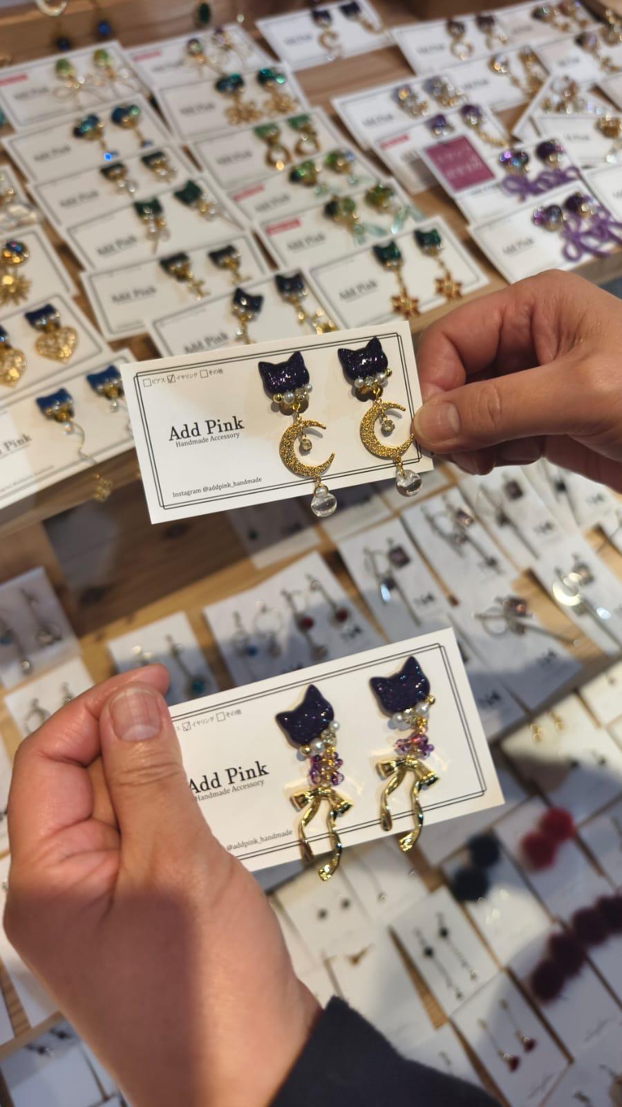 幫babe 找的日本handmade 猫猫🐱耳環