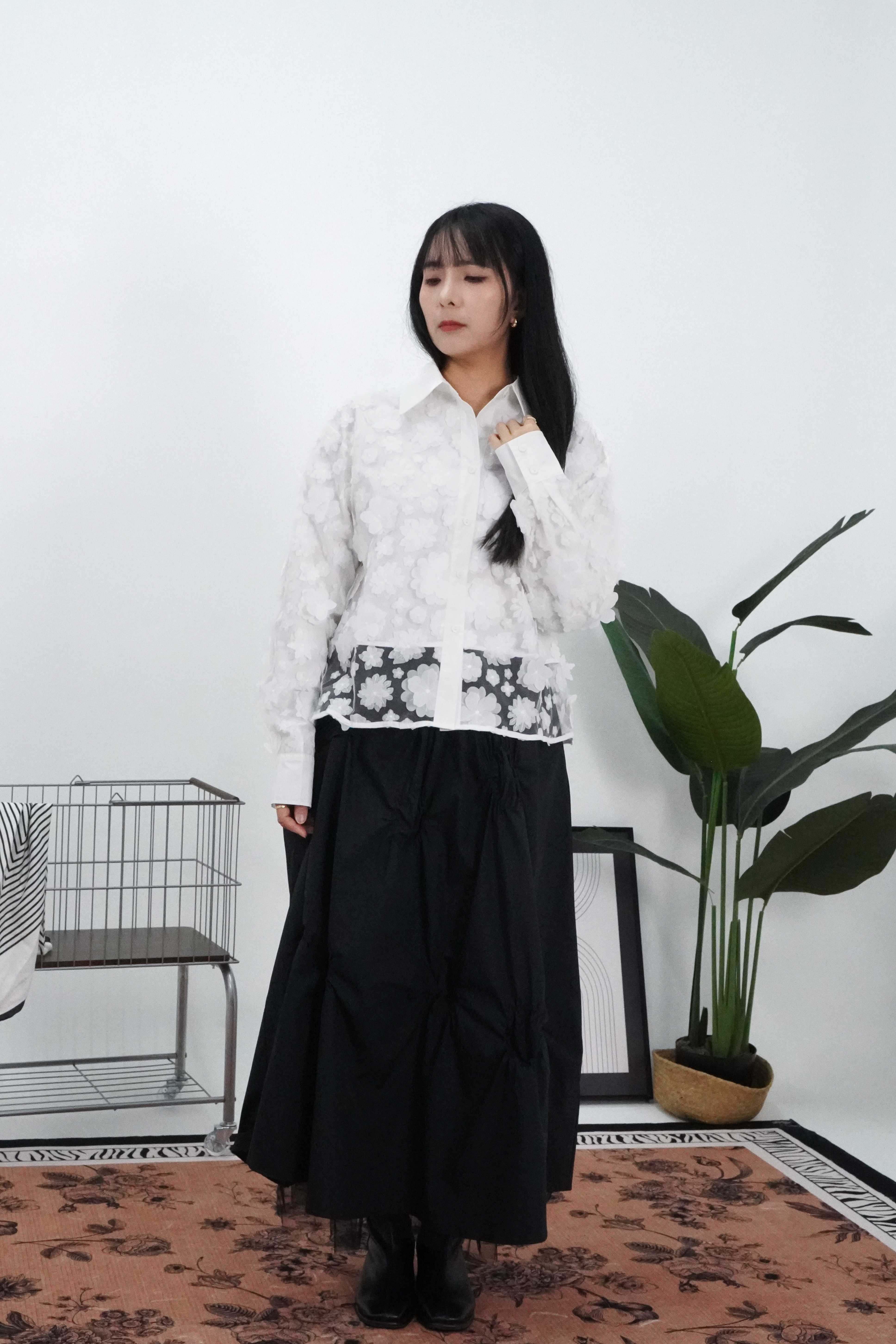 【设计师款】繁花似锦长袖上衣