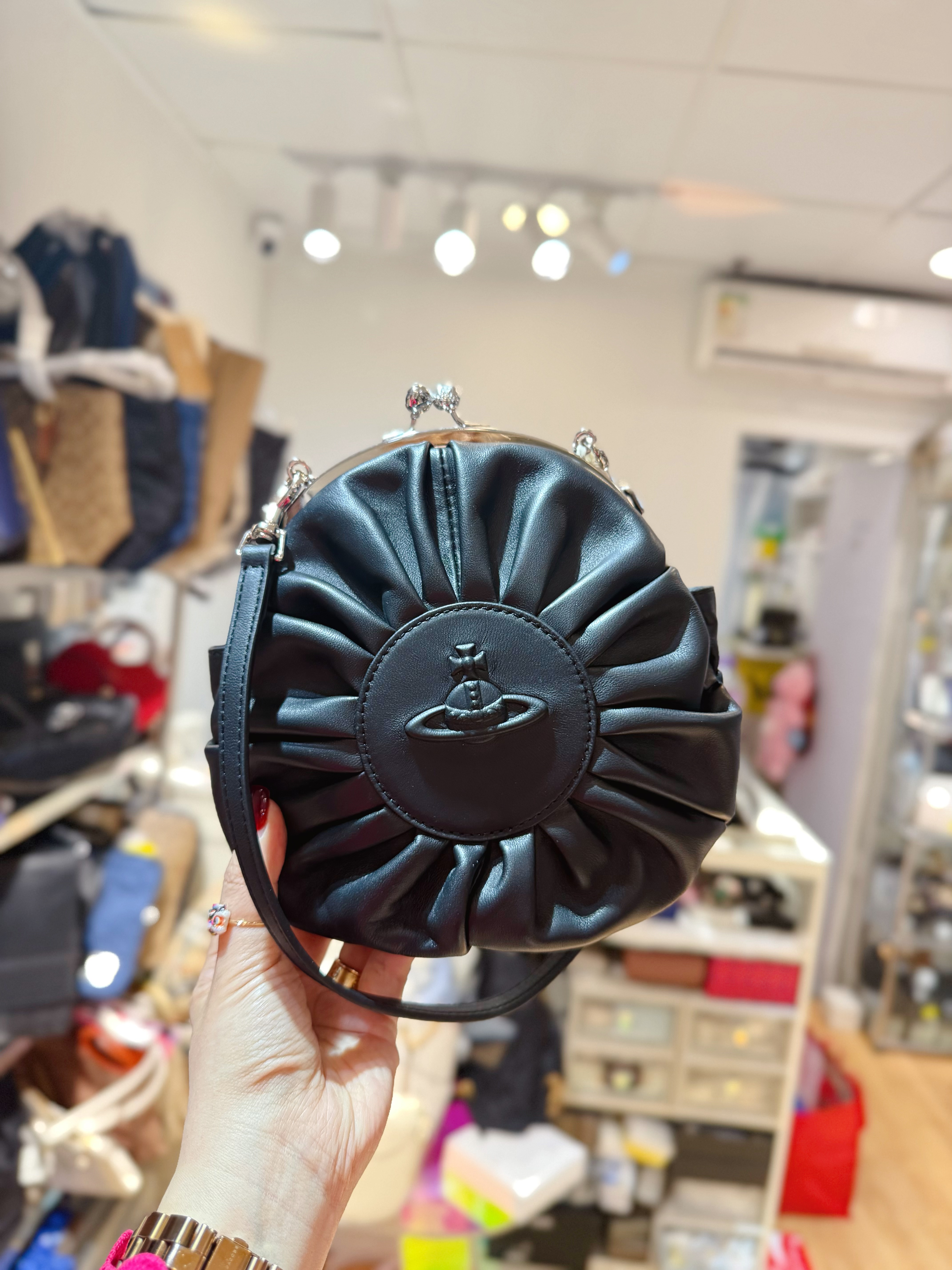 Vivienne Westwood Rosie frame bag blk