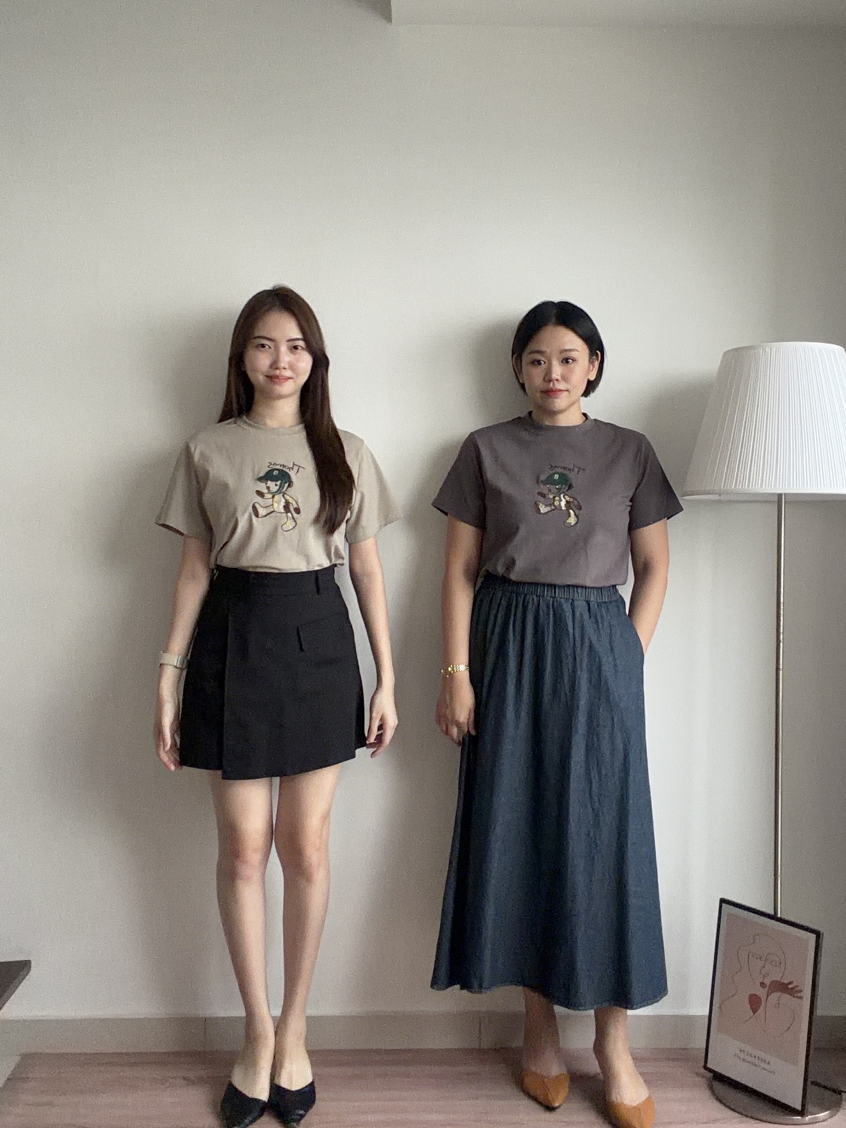 T4528 Embroidery Bear Tee - 4 Colors 