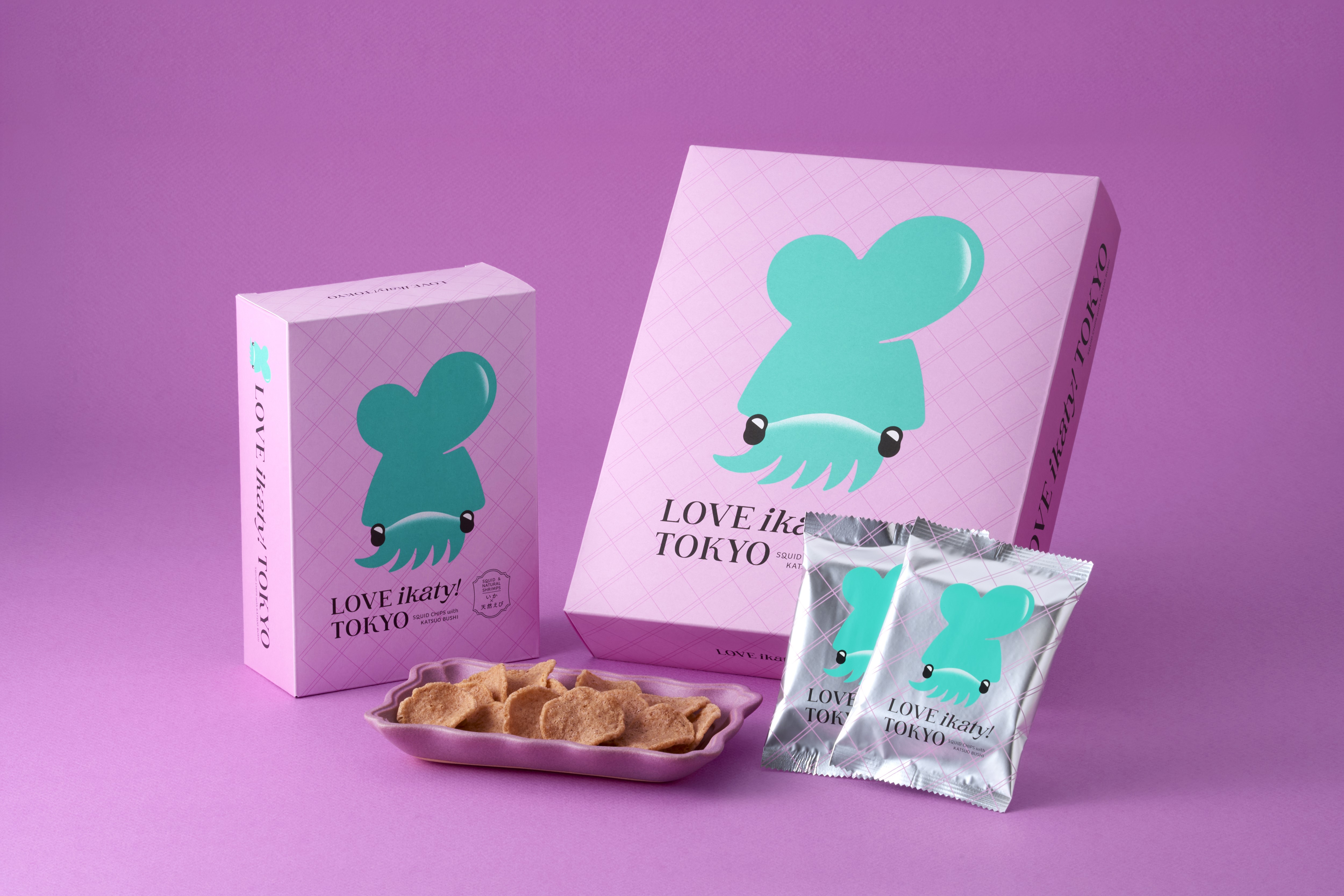 [訂購] [日本製] 🦑 坂角総本舖 東京限定新商品「LOVE ikaty! TOKYO」魷魚脆片 賞味期限：製造日起120日{TF260838}