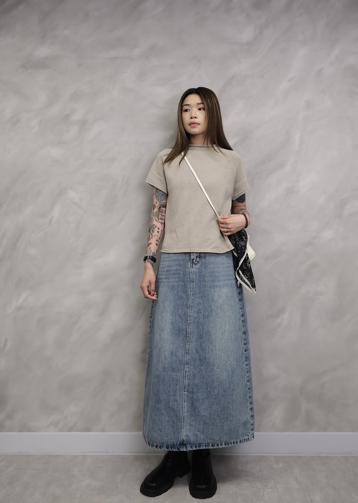 (重做必買款)The Rolled-Edge Raglan Knit Top #top153