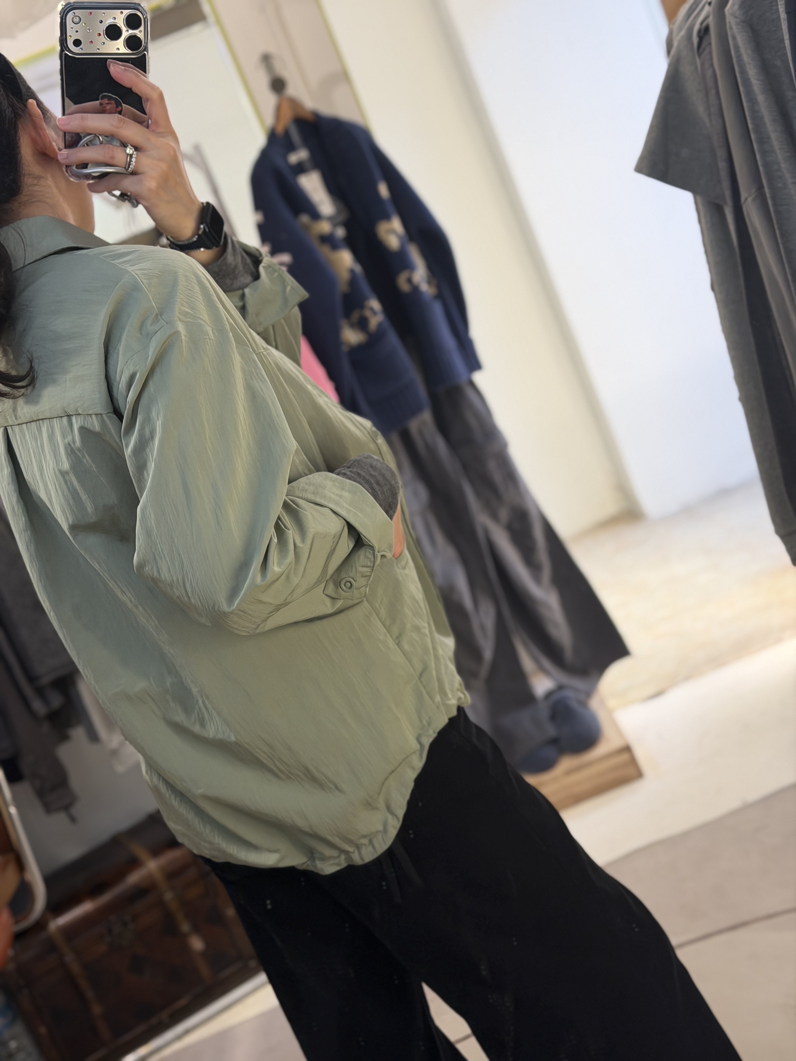 Embroidery shirt jacket