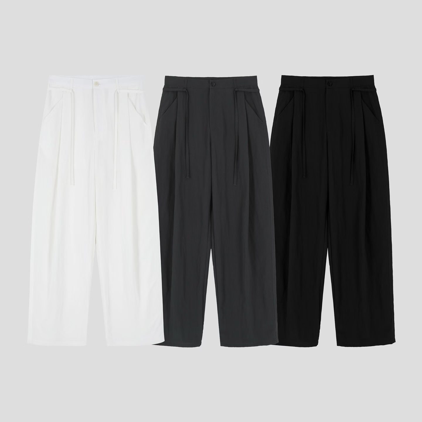 (預購優惠) Unisex-High waisted loose pants #pt22