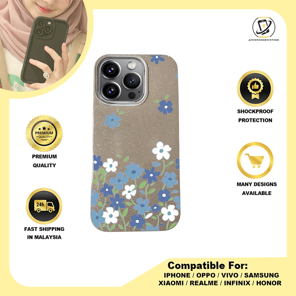 BLING CASE PHONE FOR IPHONE - DESIGN FLOWER C