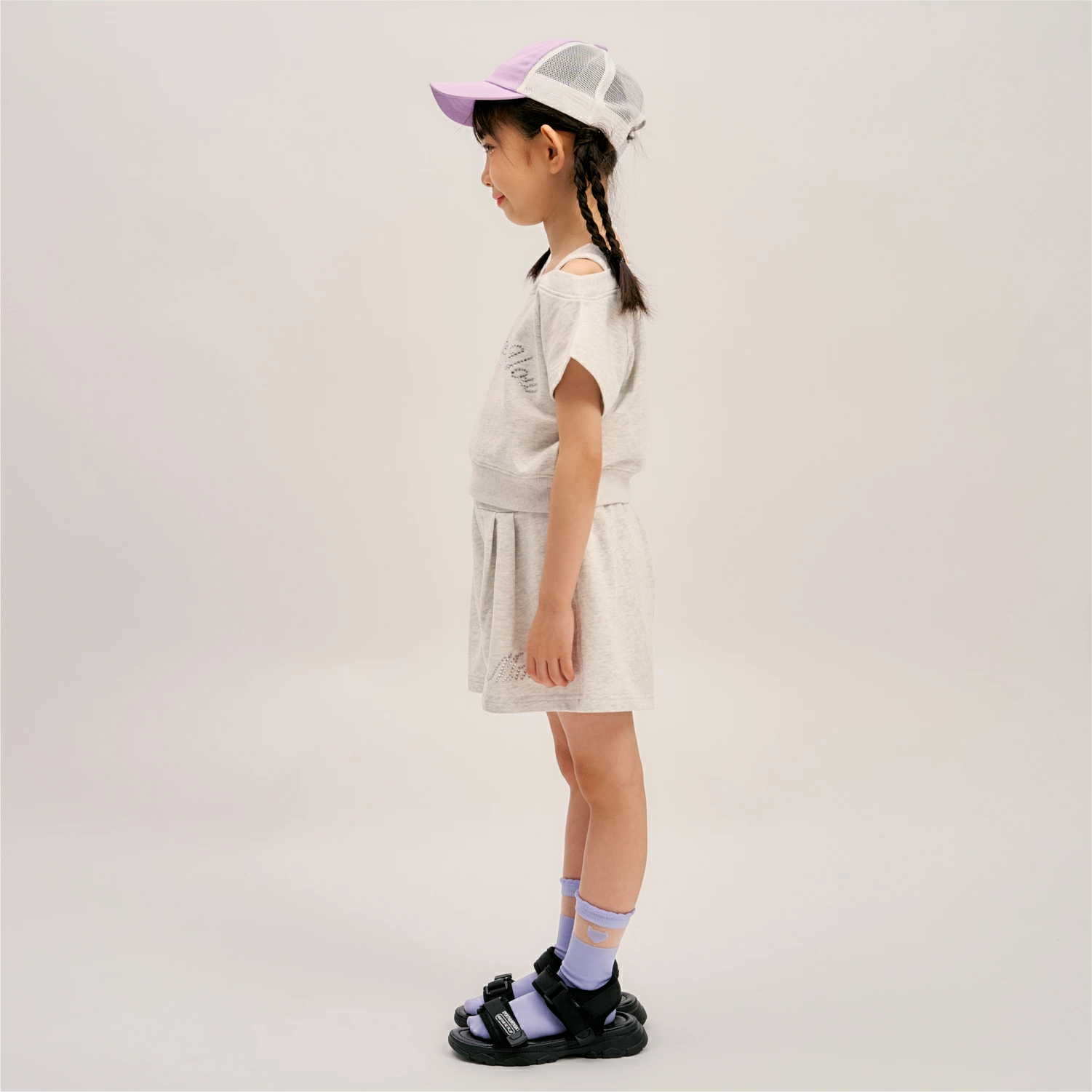 🆕【⭐訂購⭐】🇯🇵日本直送 🌀MINIMAL水鑽Logo單肩Tee+褲 套裝［3款選］🌀[ELFA-0138][260717]