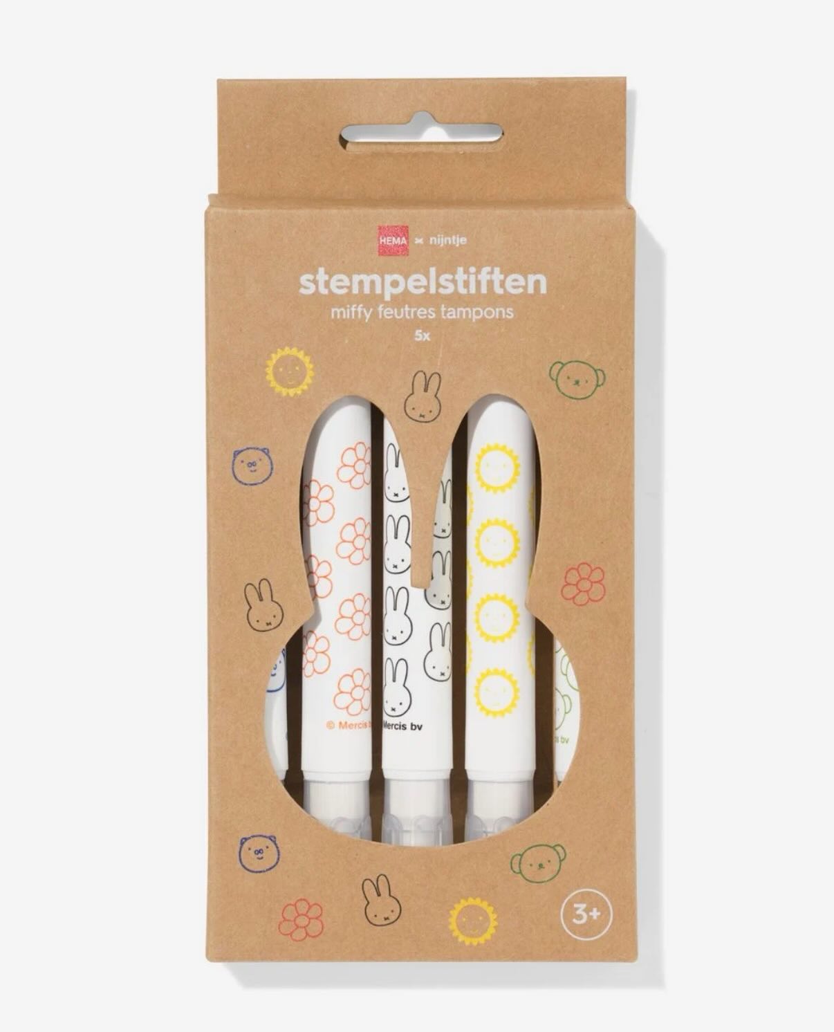 Miffy and friends markers with stamps set of 5 