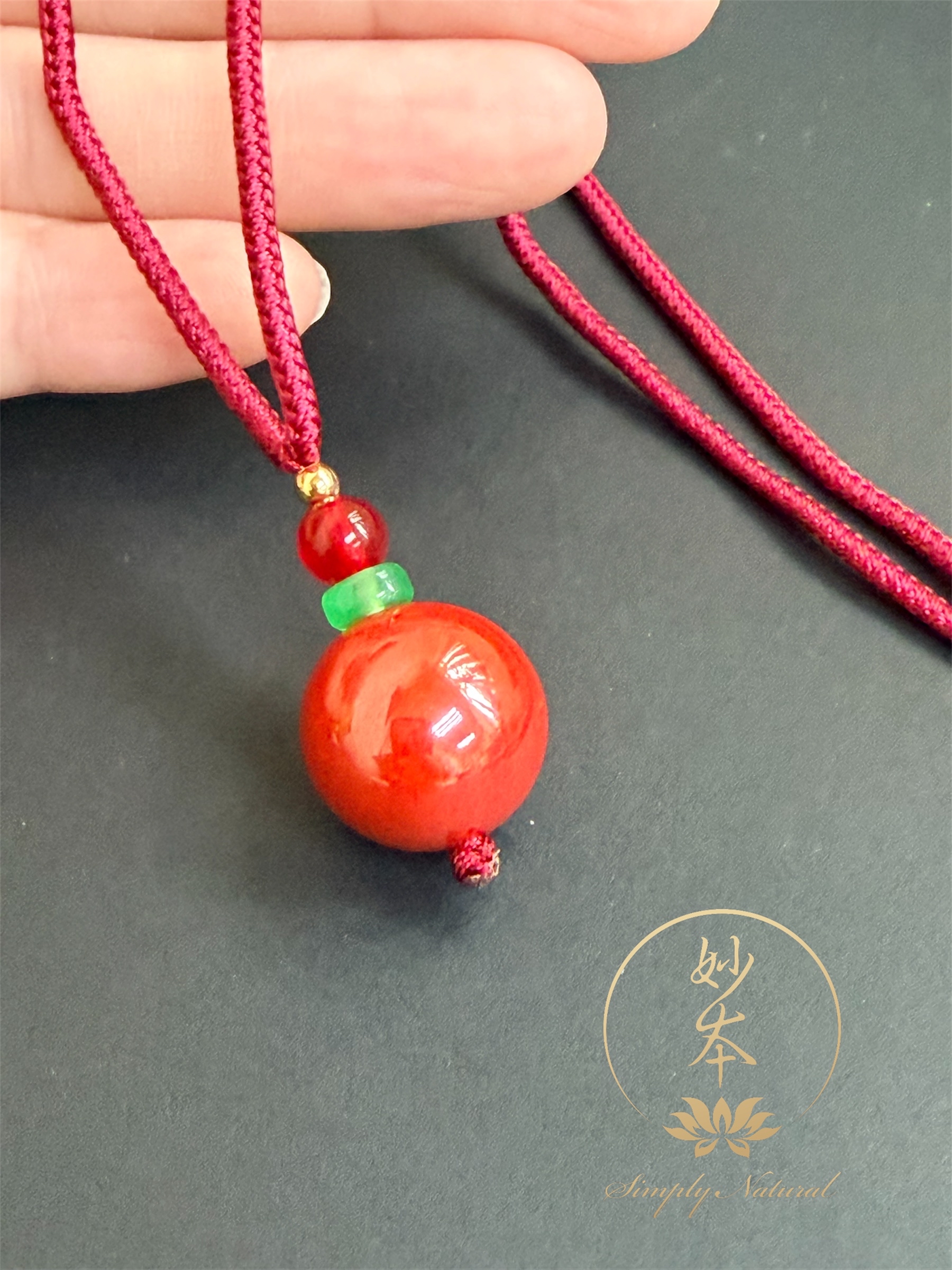 母親節 特惠🪷16mm 帝王硃砂吊咀 （已加持）