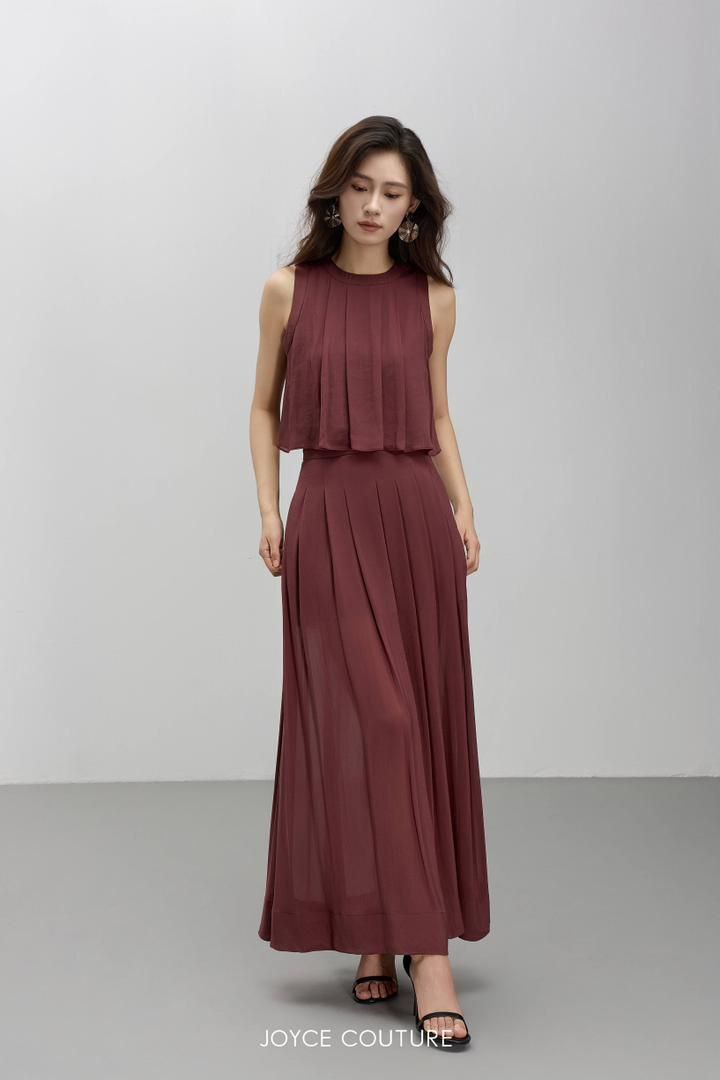 轻盈且优雅半长裙 S0150