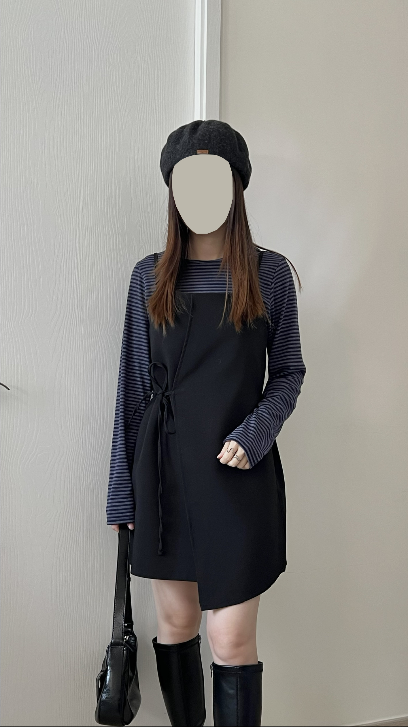 蝴蝶結不規則ops  小個子可 現貨