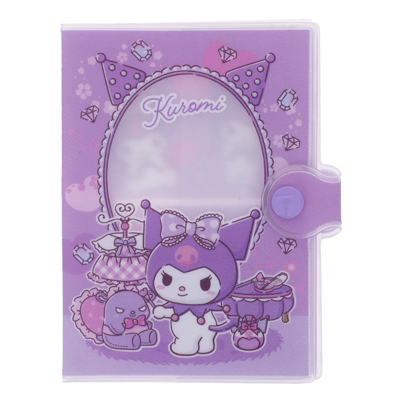 Kuromi PVC Passport Holder w/ Button PVC 面証件套 (閃紗料)
