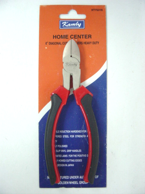 Kamly6吋紅黑柄斜咀鉗XT75316