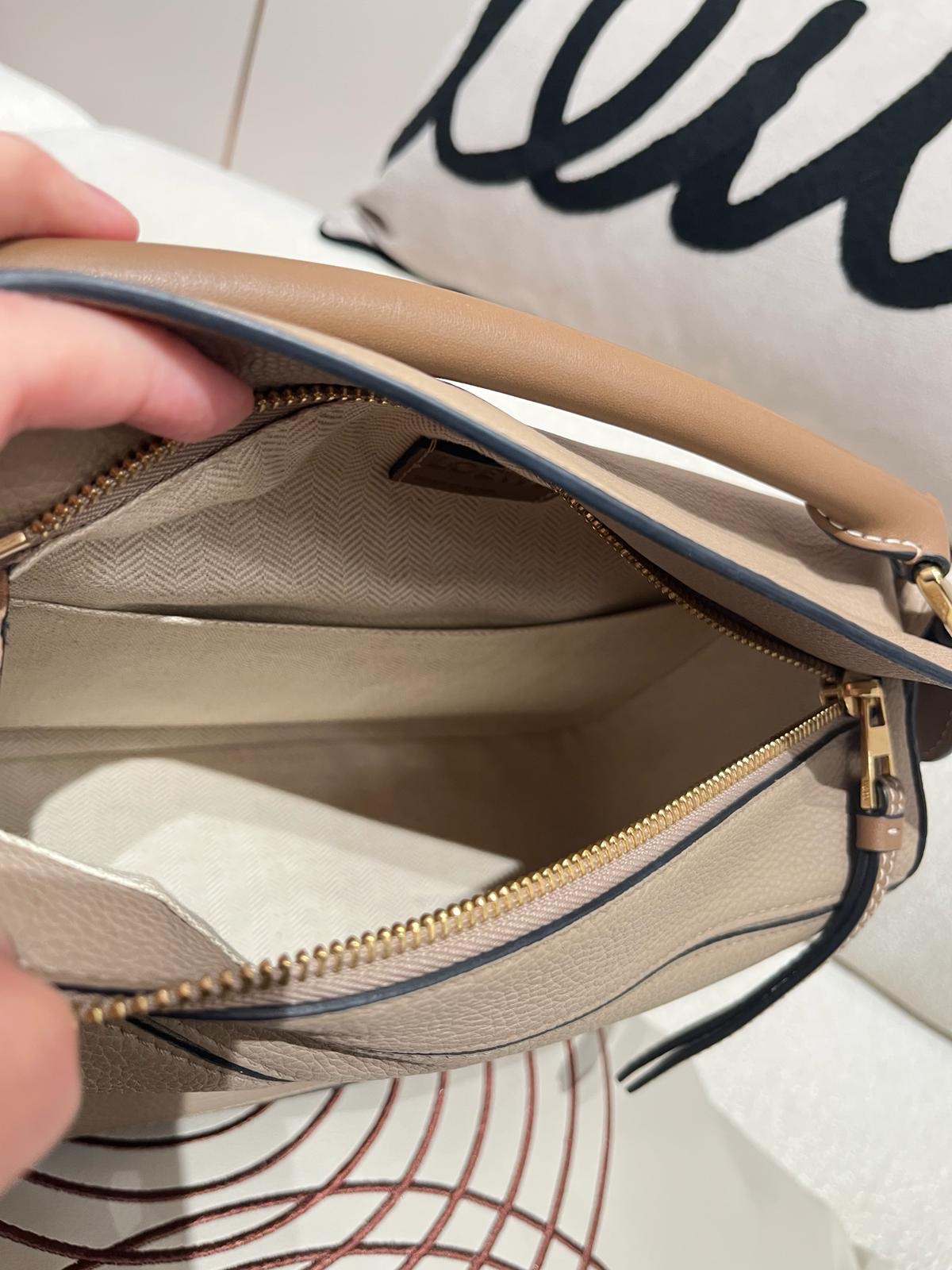 Loewe Puzzle Small Sand 100%Authentic, 98%New ✅Dust bag