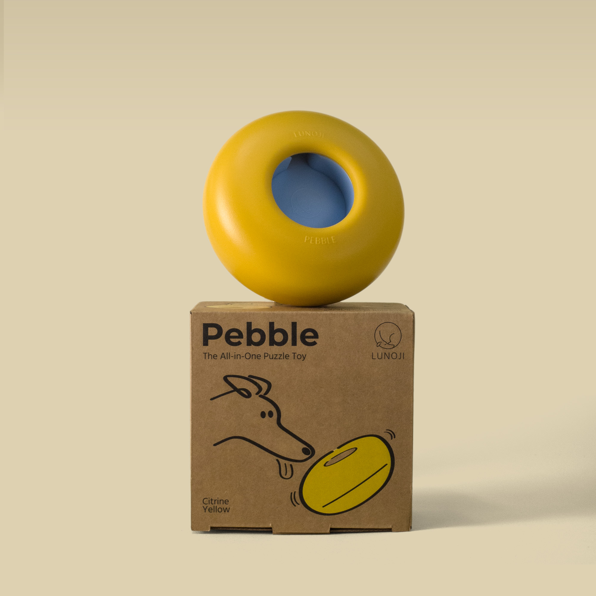 Lunoji｜Pebble 滾滾樂 - 二合一慢食漏食玩具