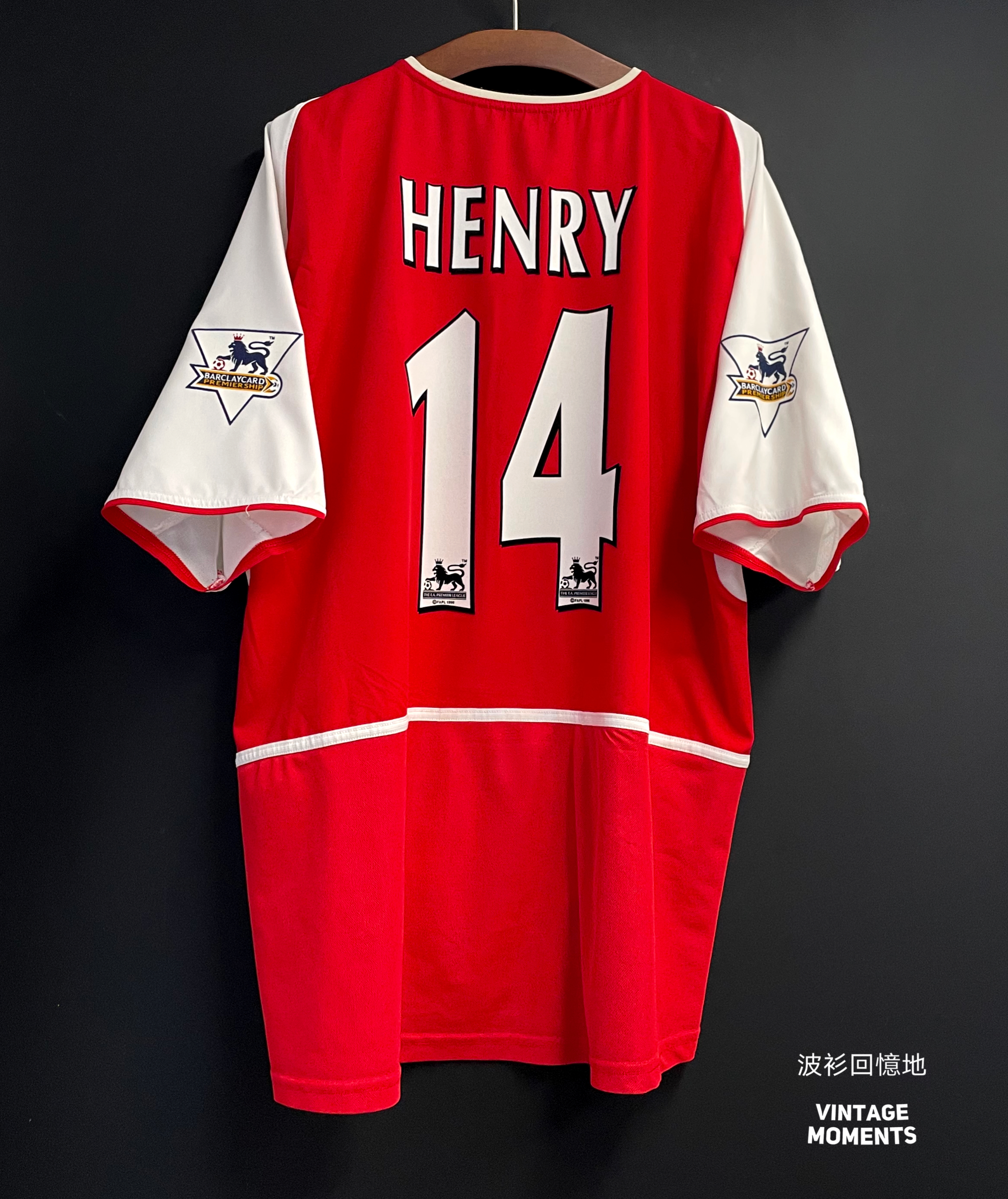 阿仙奴03/04主場 亨利 ARSENAL 2003-2004 HOME SHIRT HENRY