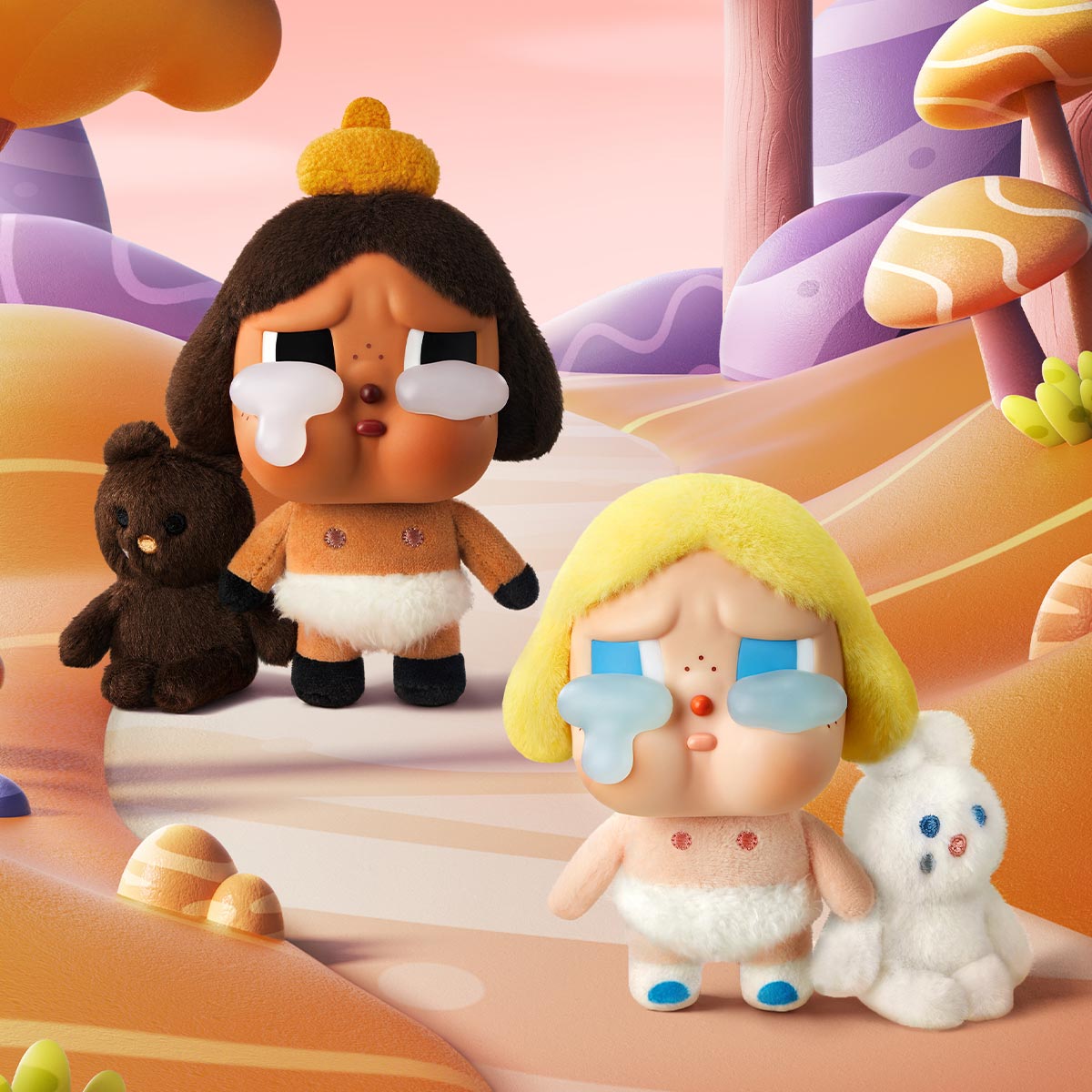 [Crybaby] Crying Again 系列搪膠臉毛絨盲盒 (日語/英語) | 1件