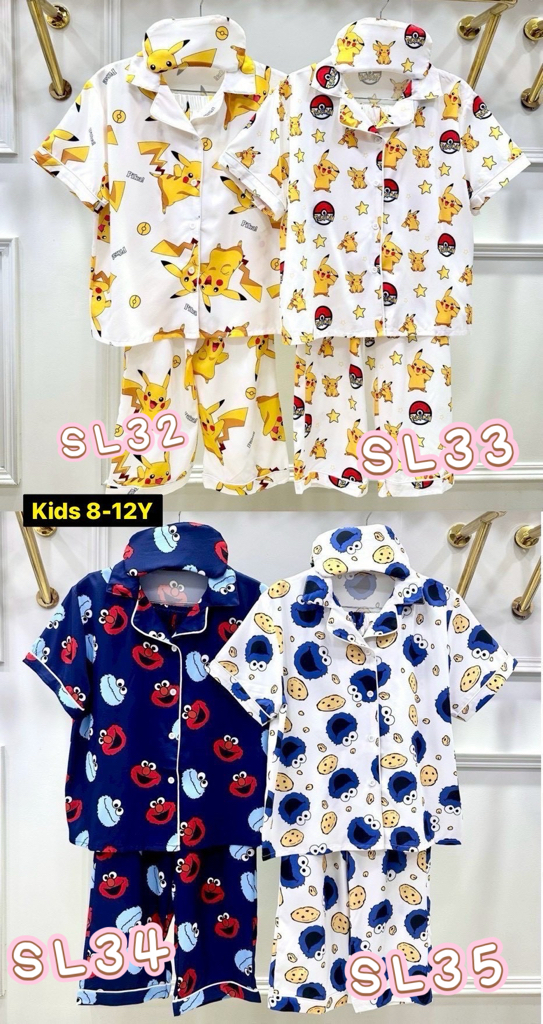 泰國直送真絲睡衣 兒童版