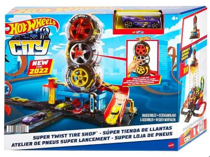 Hot Wheels City Super Twist Tire Shop 賽車軌道套裝 輪胎店旋轉賽道 車仔軌道玩具 #HotWheels Hot Wheel HotWheel