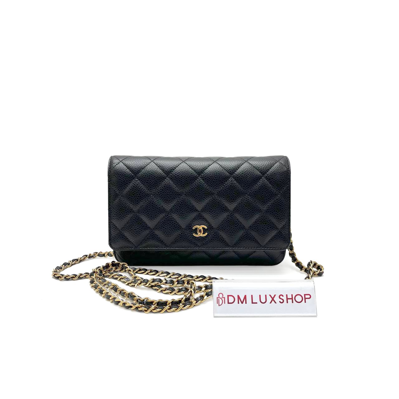 Chanel Black Caviar Classic Flap WOC (Microchip)