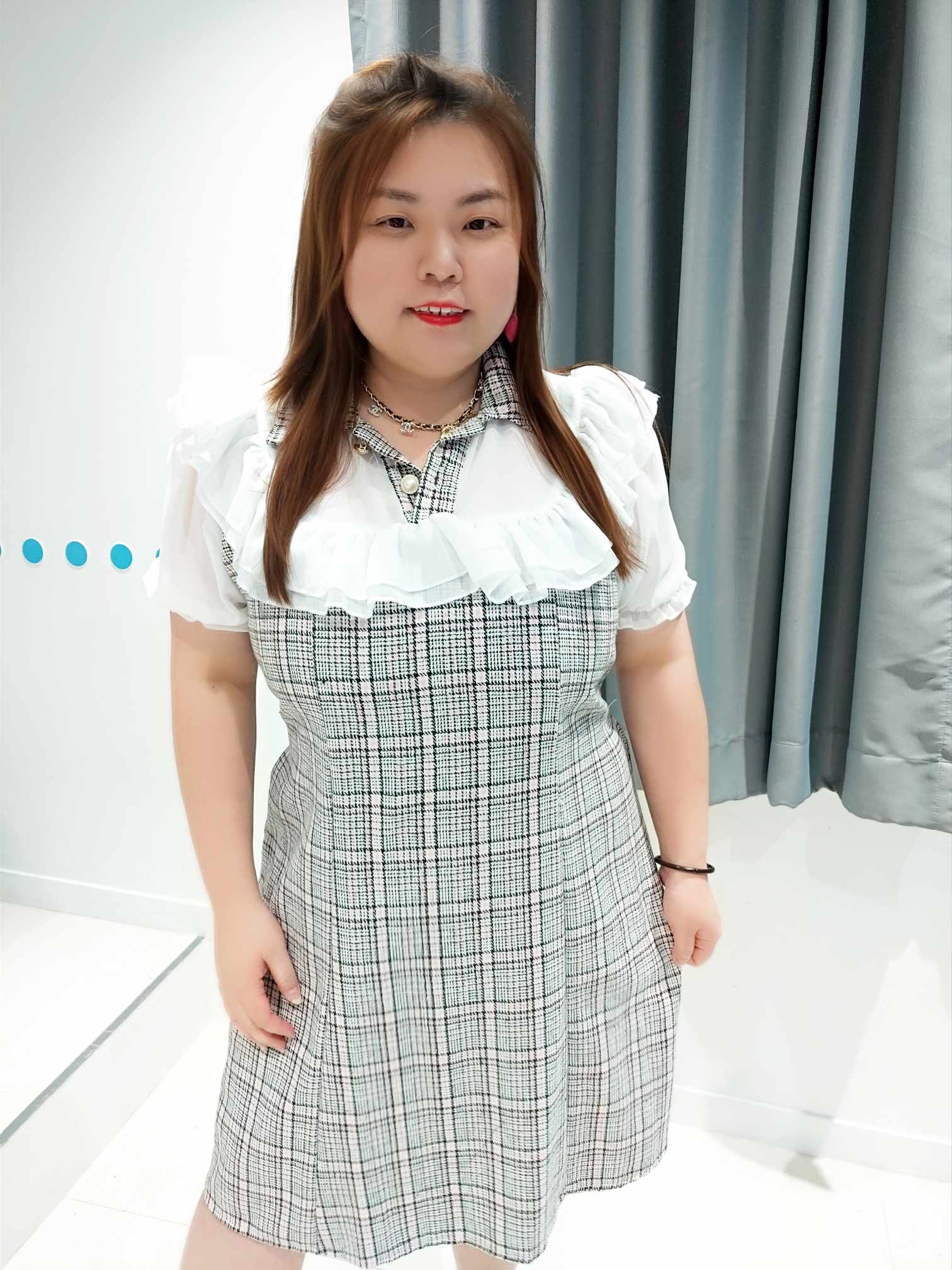 DSE16 层叠领设计小香风洋装