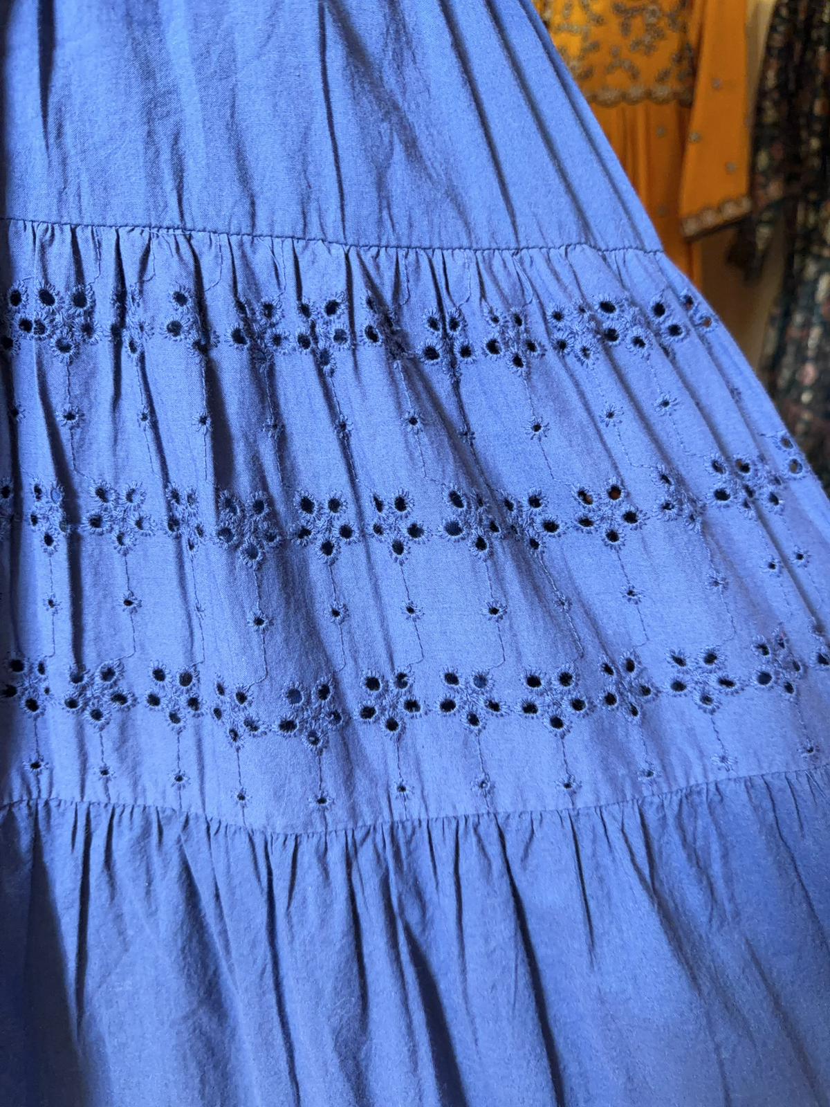 Navy Blue 4-Layer Lace Short Version OP 43" #1454