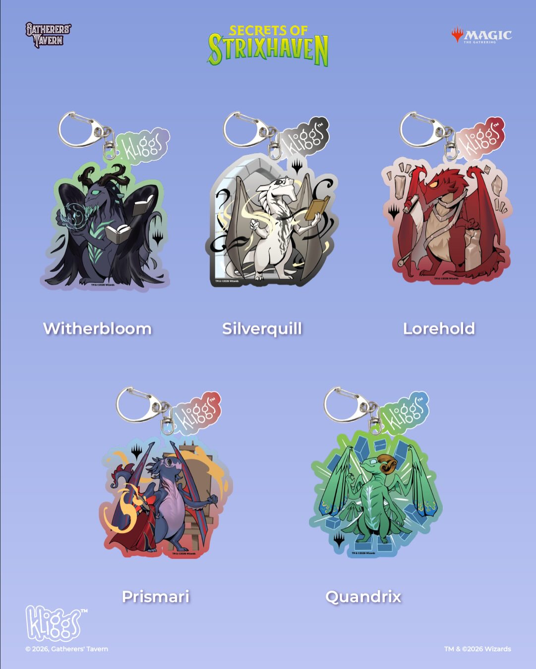 Secrets of Strixhaven Kliggs Keychains (10種)
