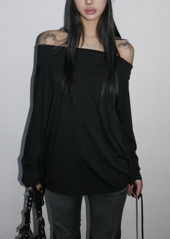 Off Shoulder Tie-Waist Long Sleeve