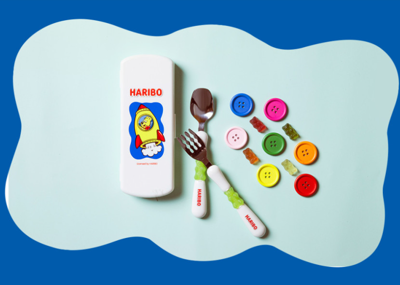 【預訂】韓國直送 Haribo 小熊軟糖 餐具3件套