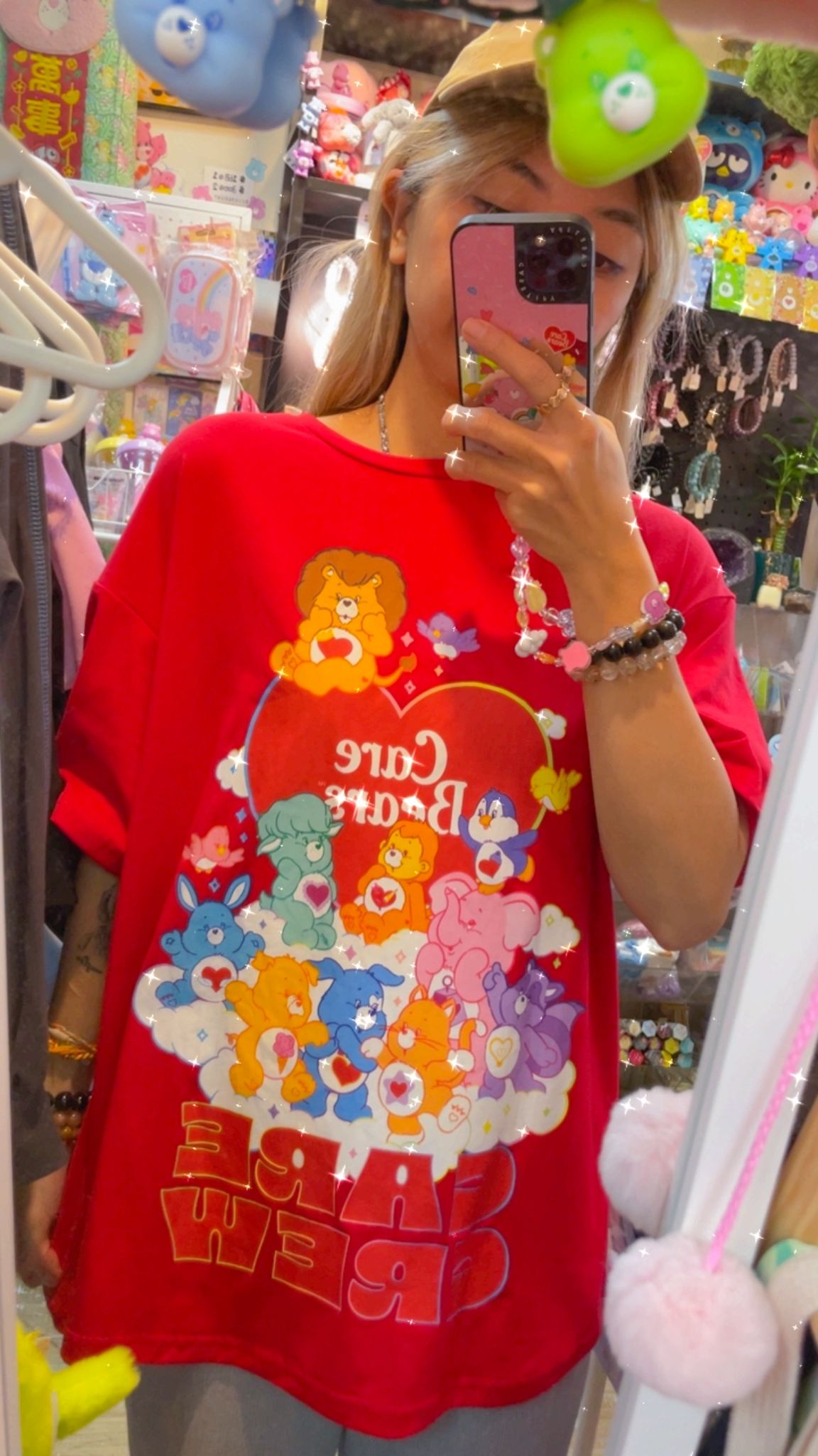 減價品🌈紅色寬鬆T恤🐻