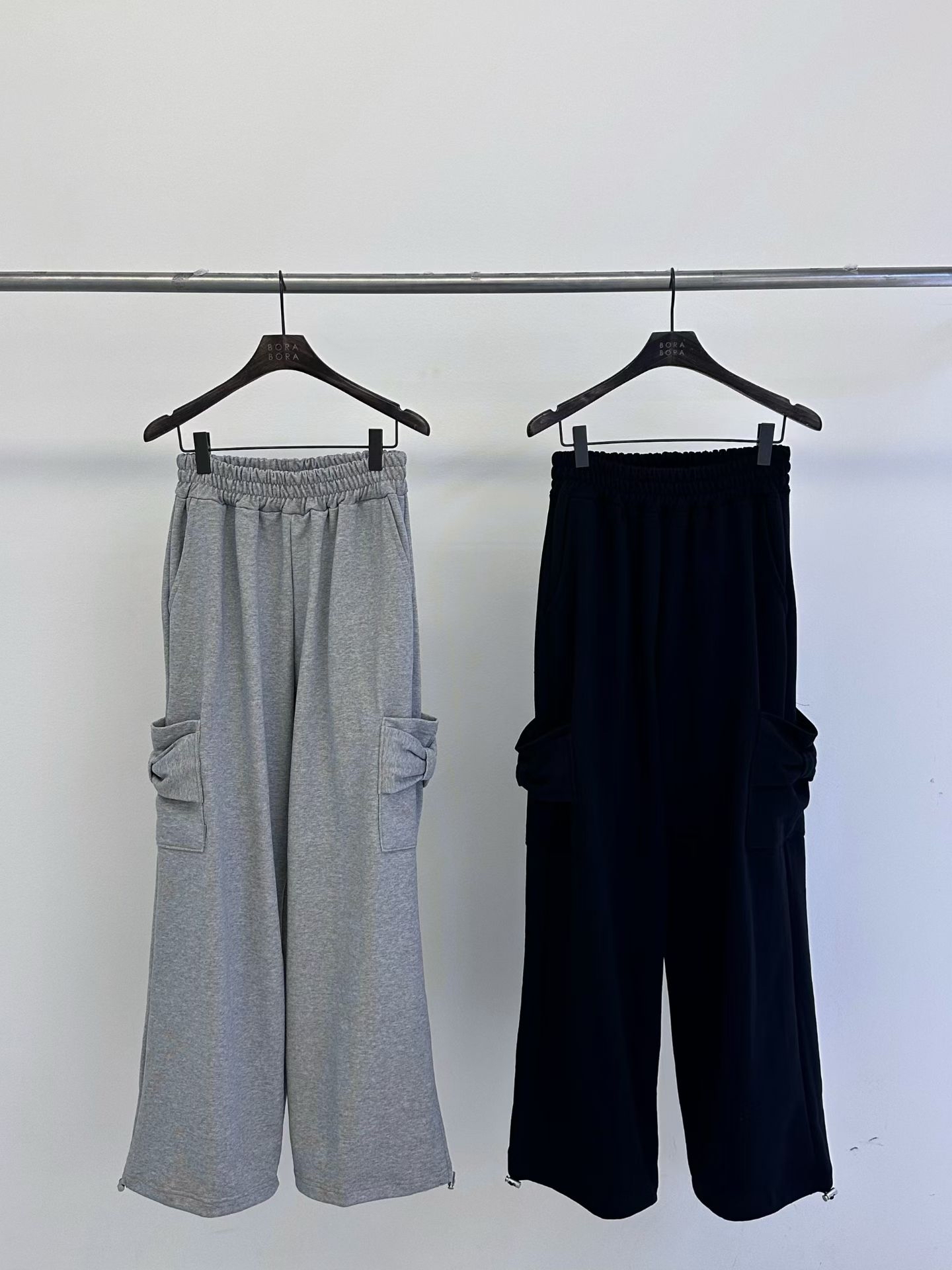 橡筋腰側蝴蝶結袋褲