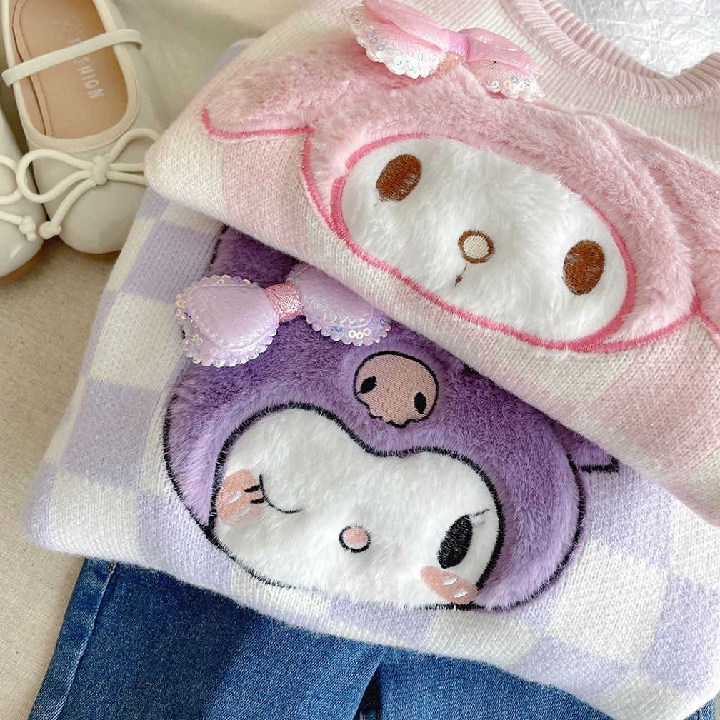 Sanrio格仔毛衣 -1件- 現貨