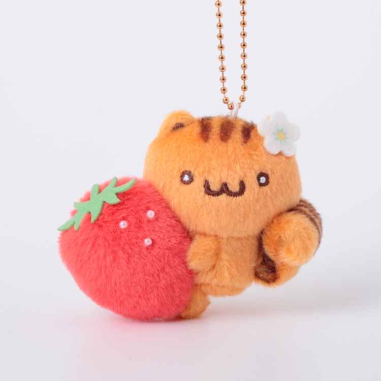 🎀【預訂】Pompompurin 草莓朋友系列公仔掛飾 - Bagel