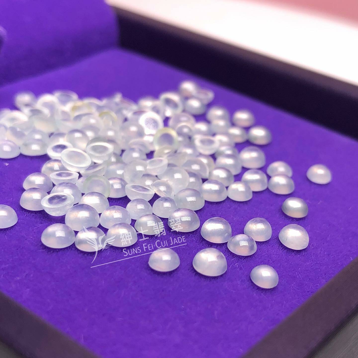 玻璃種蛋面一手150粒