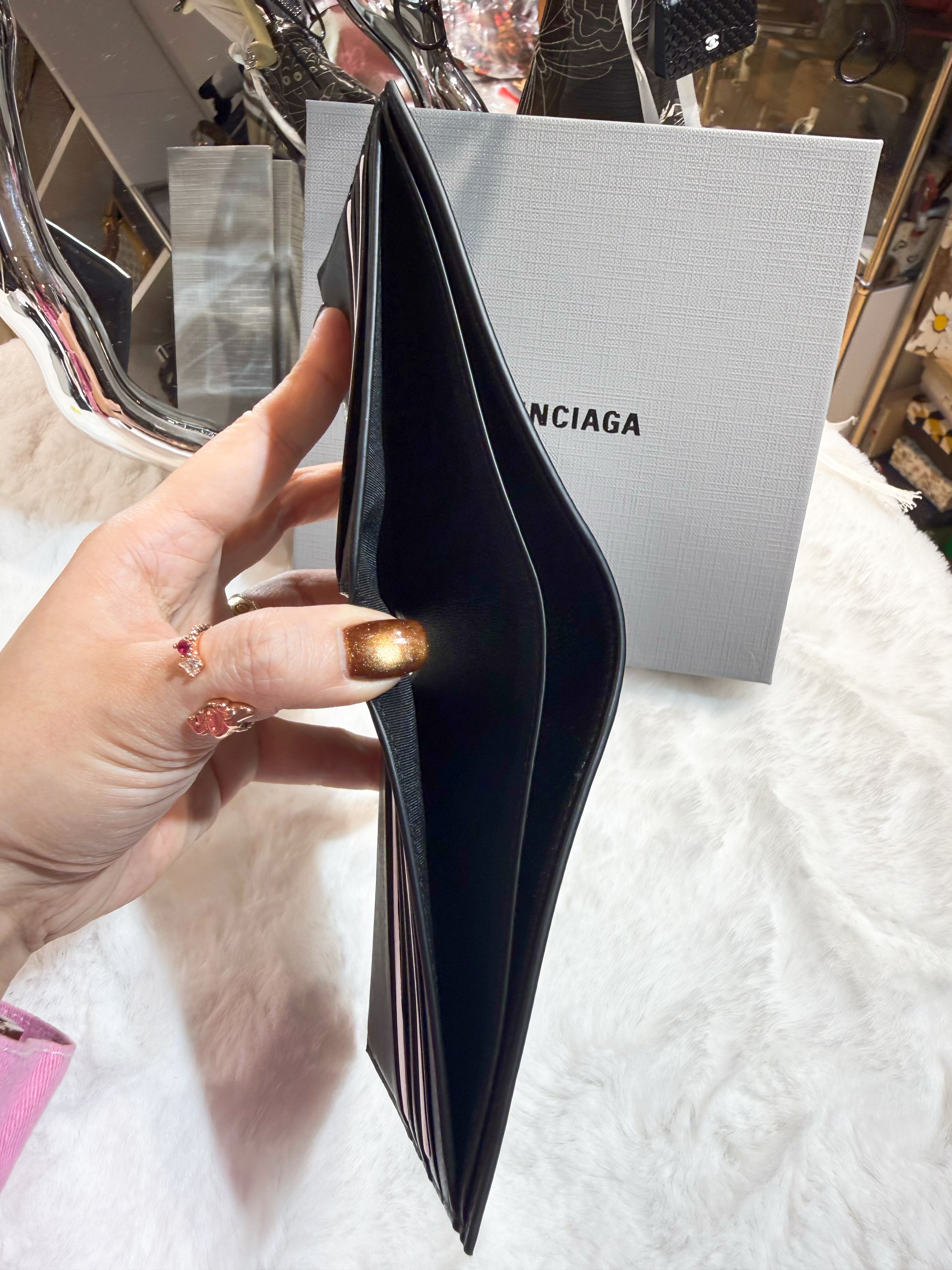 Balenciaga bi fold wallet 738/bb/blk