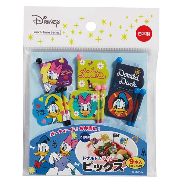 (可重覆使用,非一次性)Mama's Assist TORUNE 唐老鴨&黛絲旗仔食物籤 9入 旗仔籤(可重覆使用,非一次性)