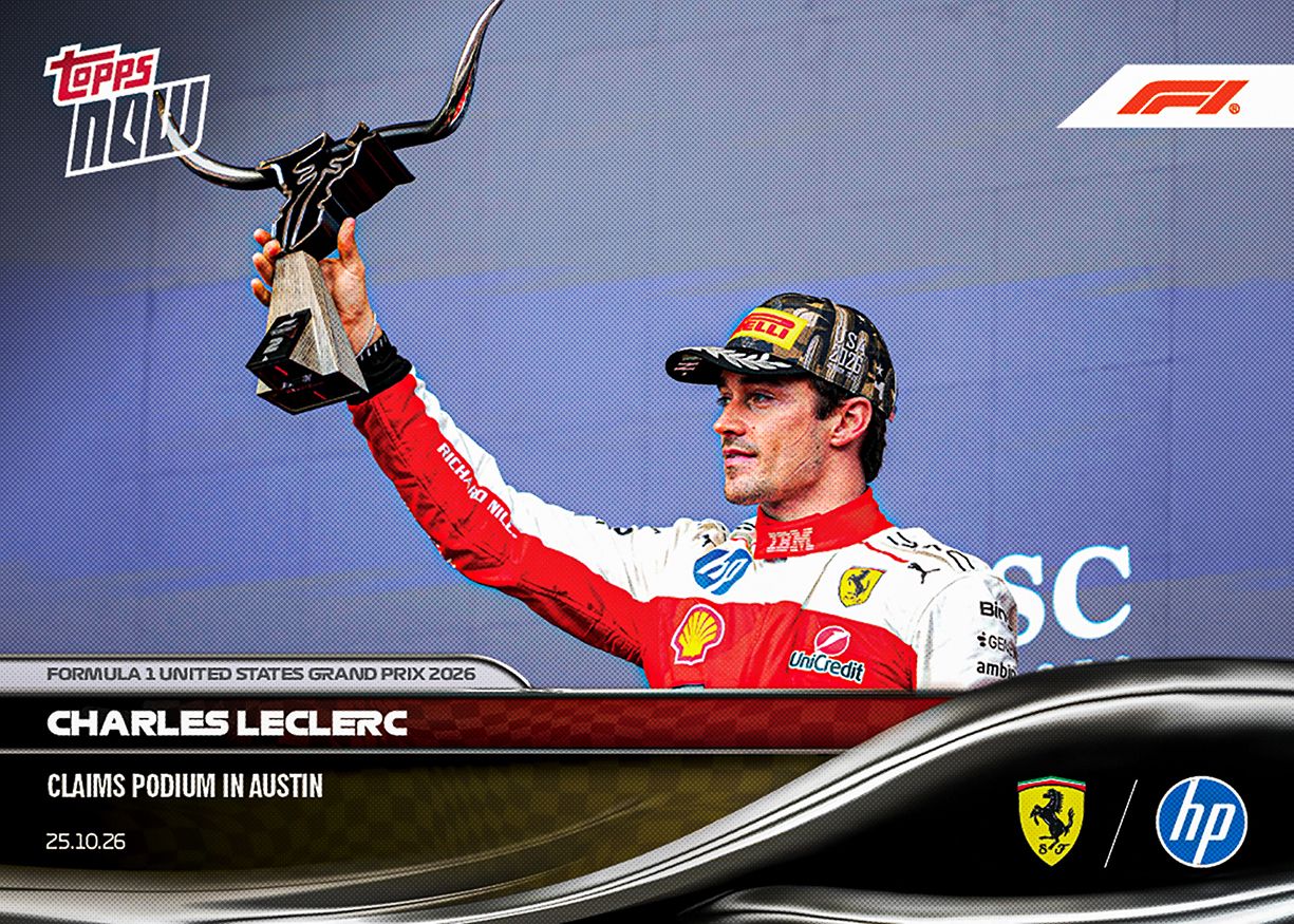Charles Leclerc - 2026 F1 Topps NOW® #69 United States GP 頒獎台卡【團購】