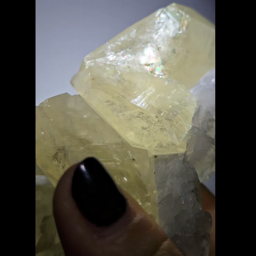 Giant natural rainbow calcite cluster from China - FL351