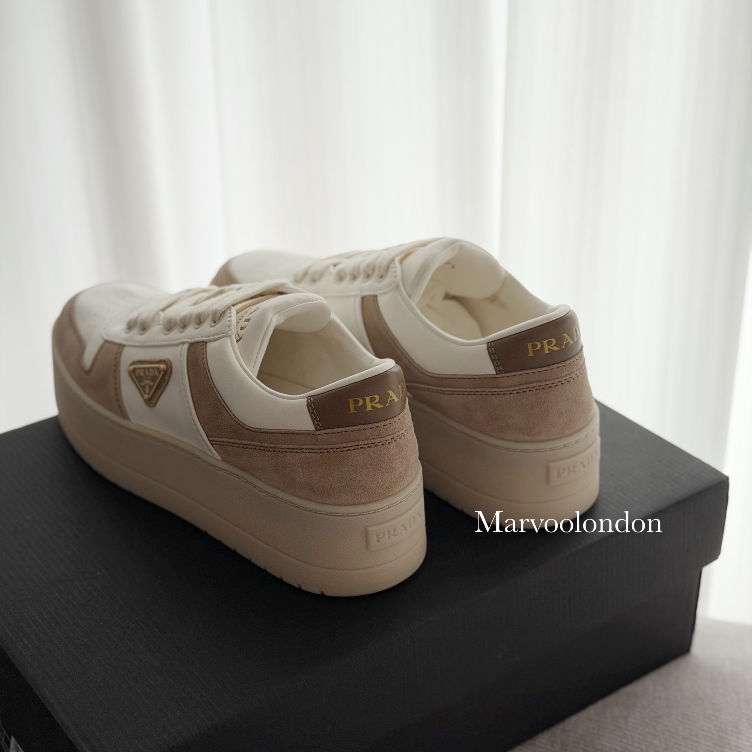限時優惠✨新色🆕訂貨📮 Prada 5cm 厚底downtown sneaker  WhatsApp check size