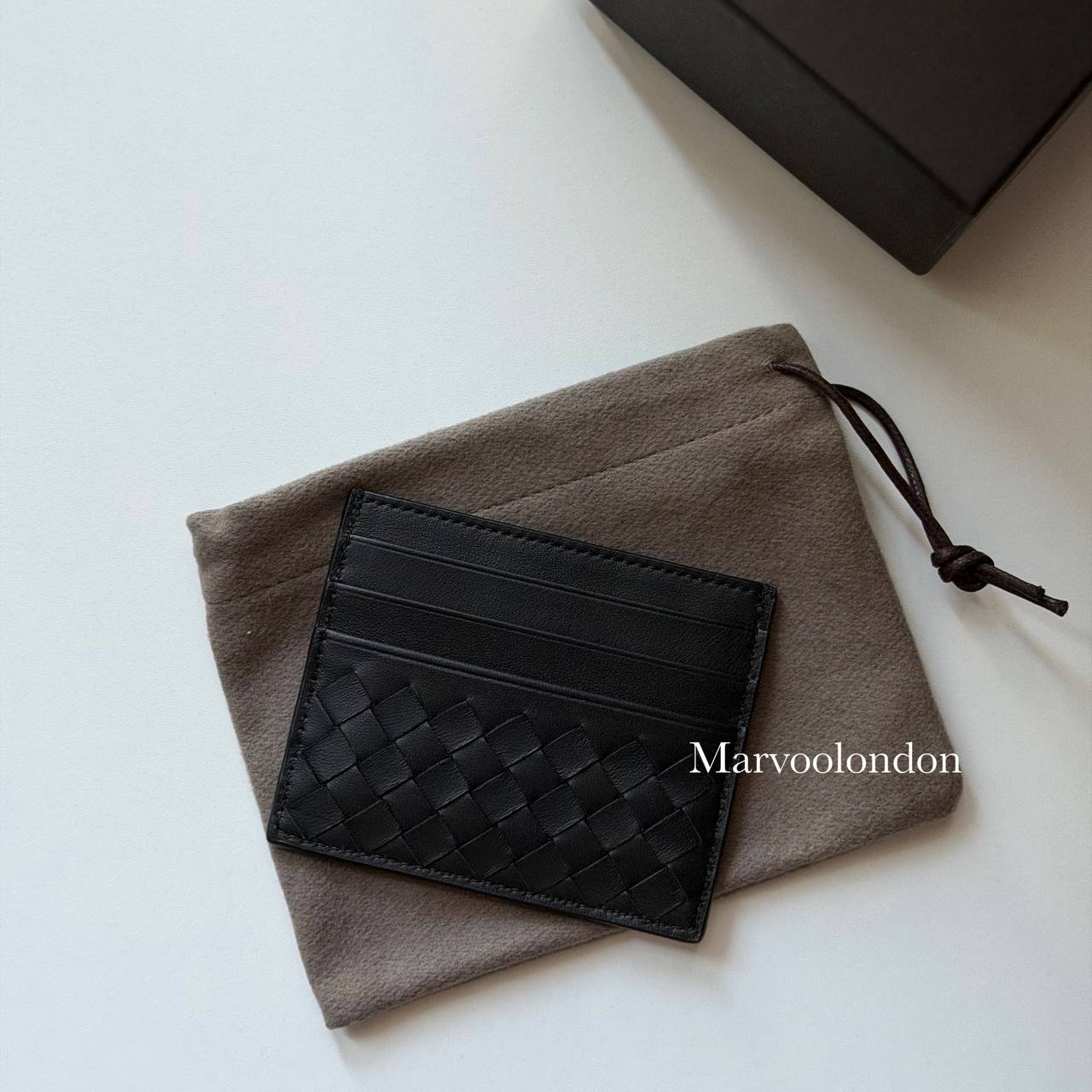 ✨黑色現貨  BV 小編織格雙面cardholder  送禮之選🖤