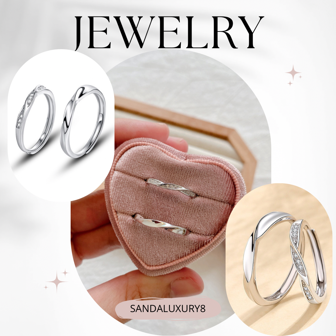 Couple Rings Simple And Elegant Engagement Wedding Bands Promise Ring Set For Lovers Gift